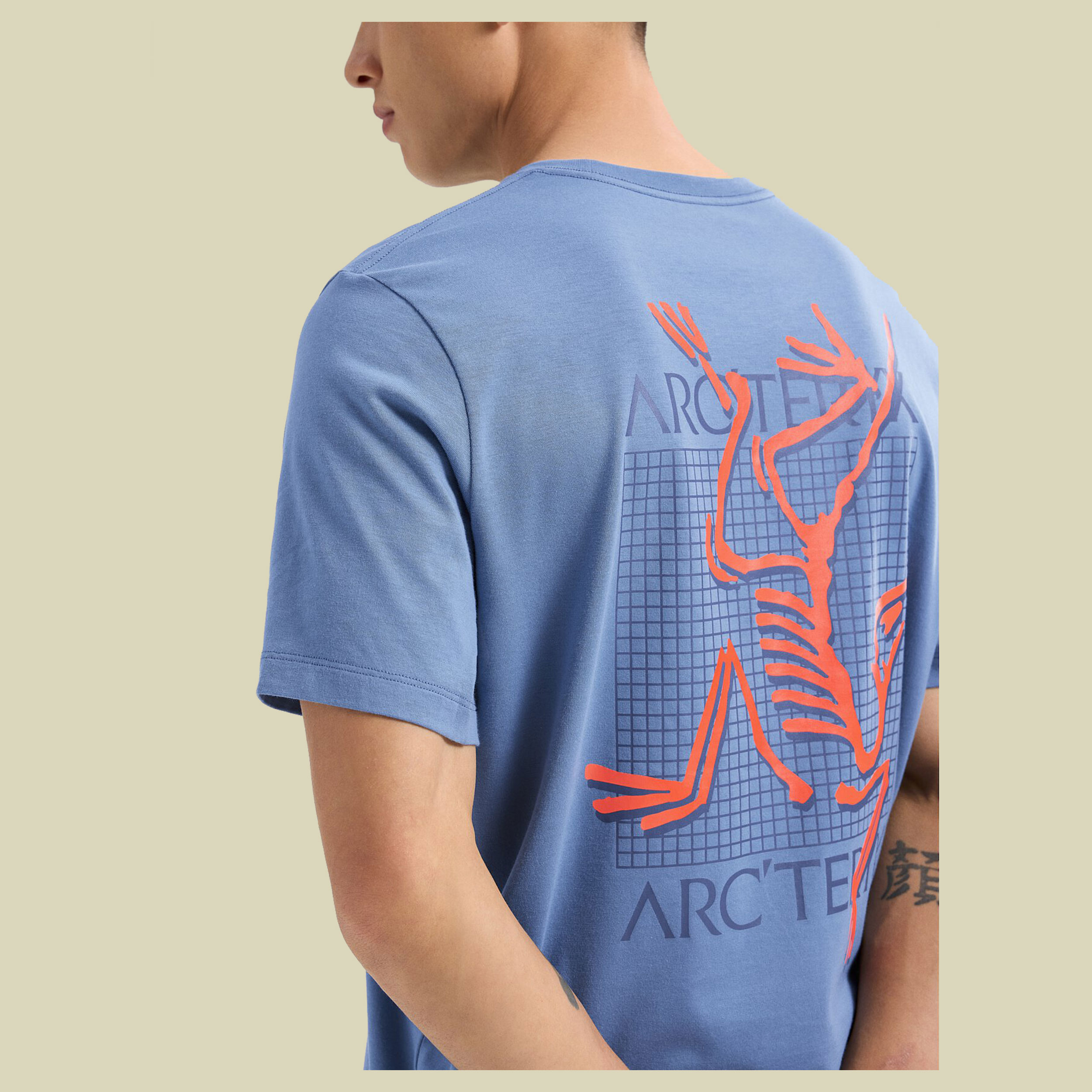 Arc'Multi Bird Logo SS Men Größe M  Farbe stone wash