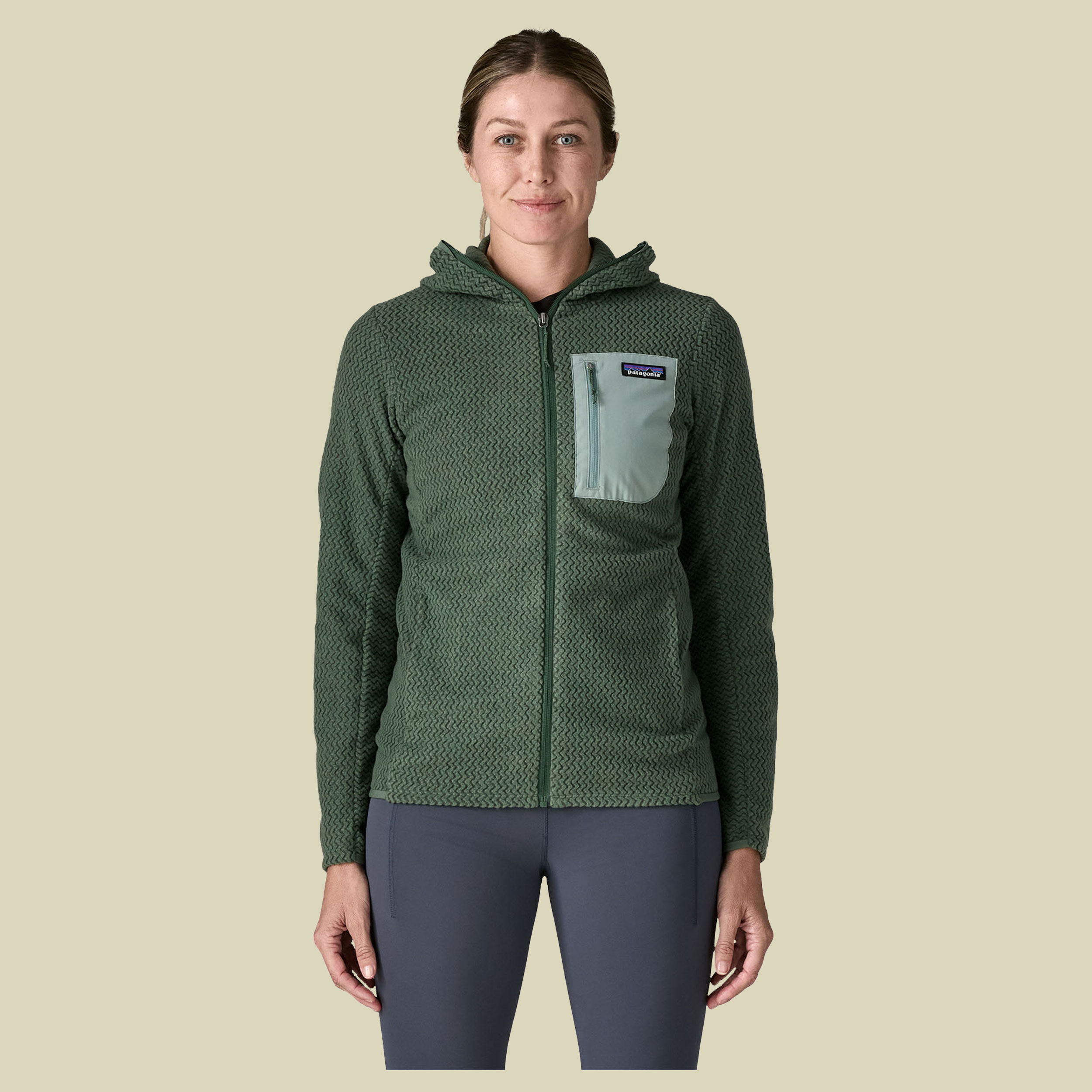 R1 Air Full-Zip Hoody Women grün II XL - canopy green