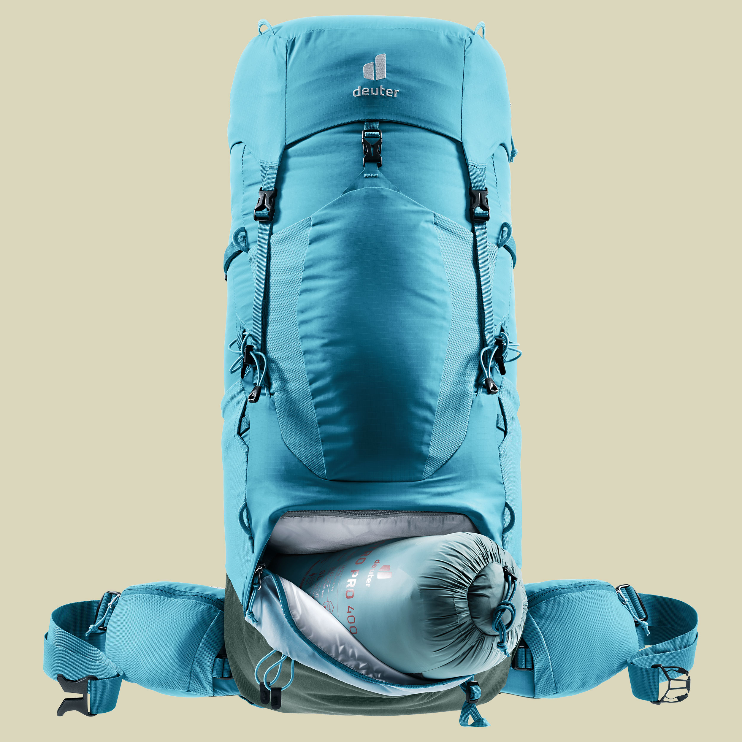 Aircontact Lite 45 + 10 SL Women Volumen 45 L + 10 L Farbe lagoon-ivy