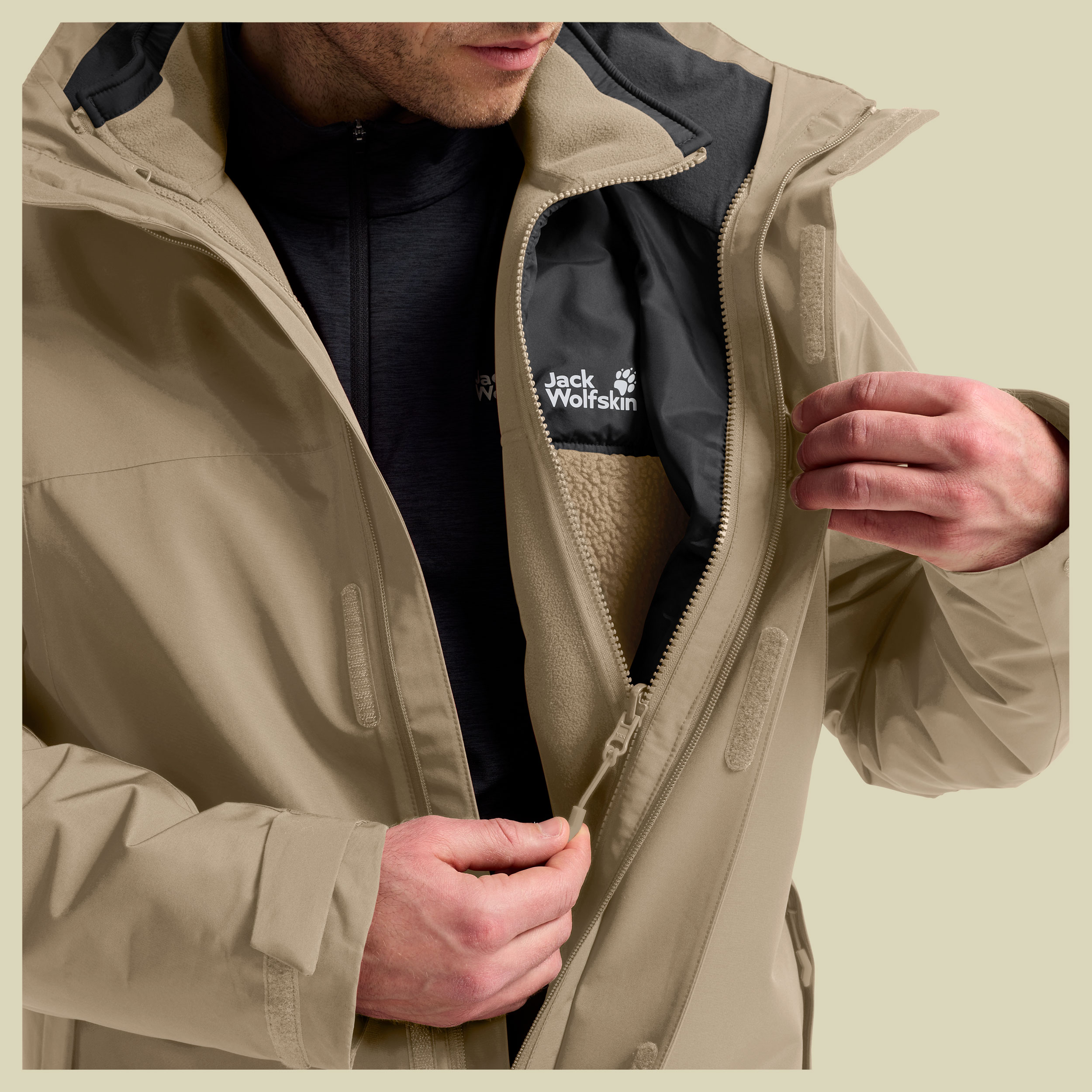 Stonelite 3in1 Jacket Men XXXL braun - hazel wood