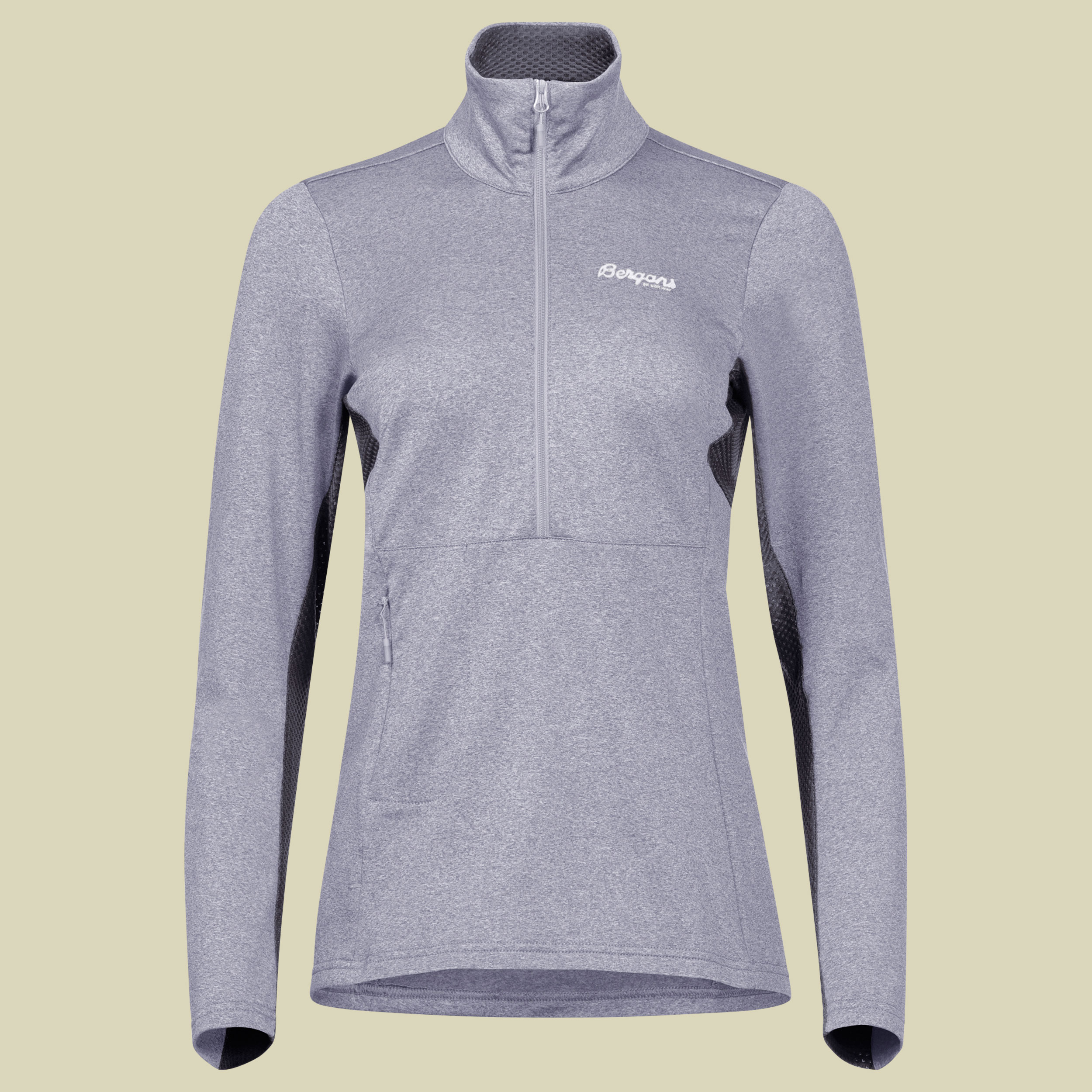 Floyen Fleece Half Zip Women Größe XL Farbe Alu/solid dark grey/white