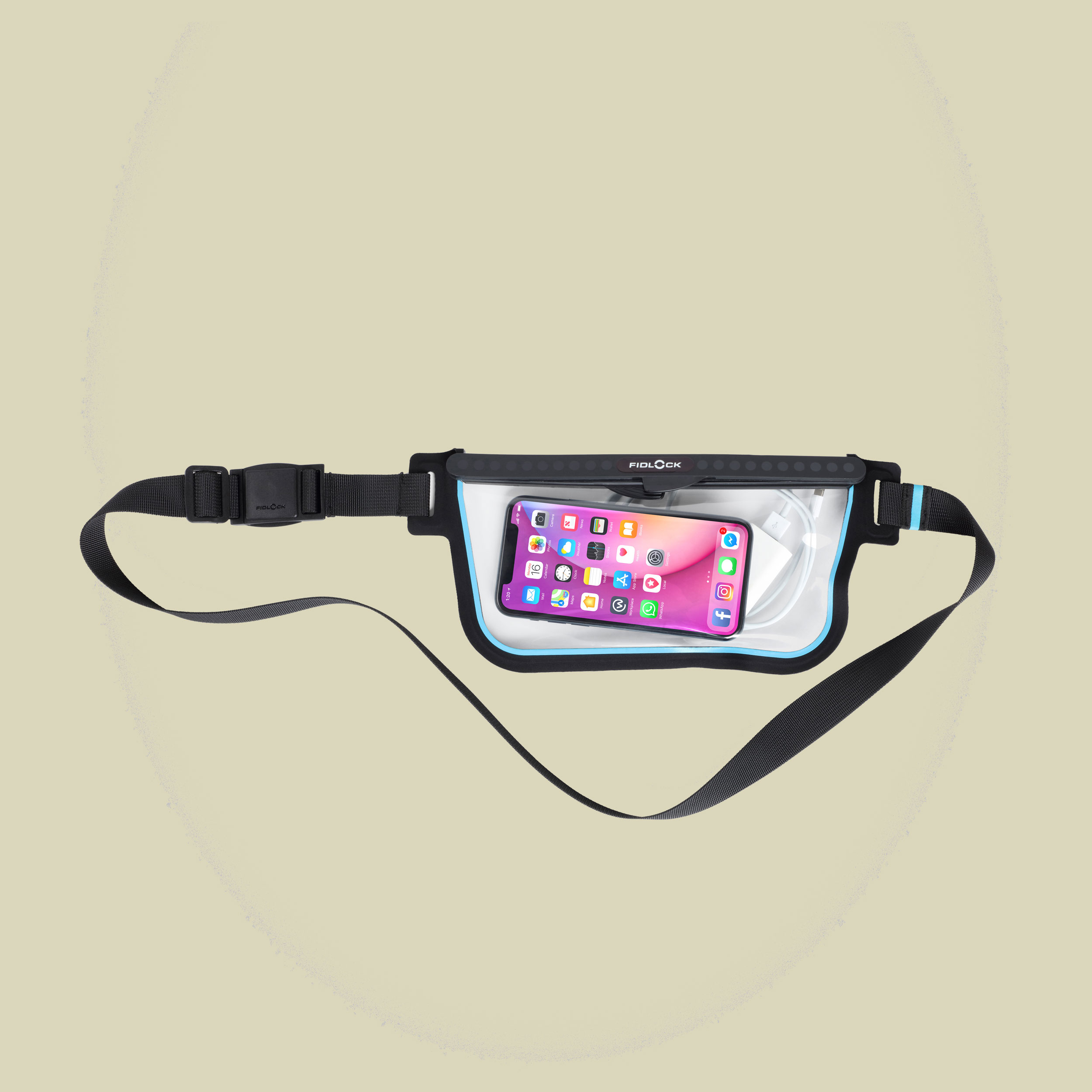 Hermetic sling bag Größe 224 x 100 mm Farbe transparent