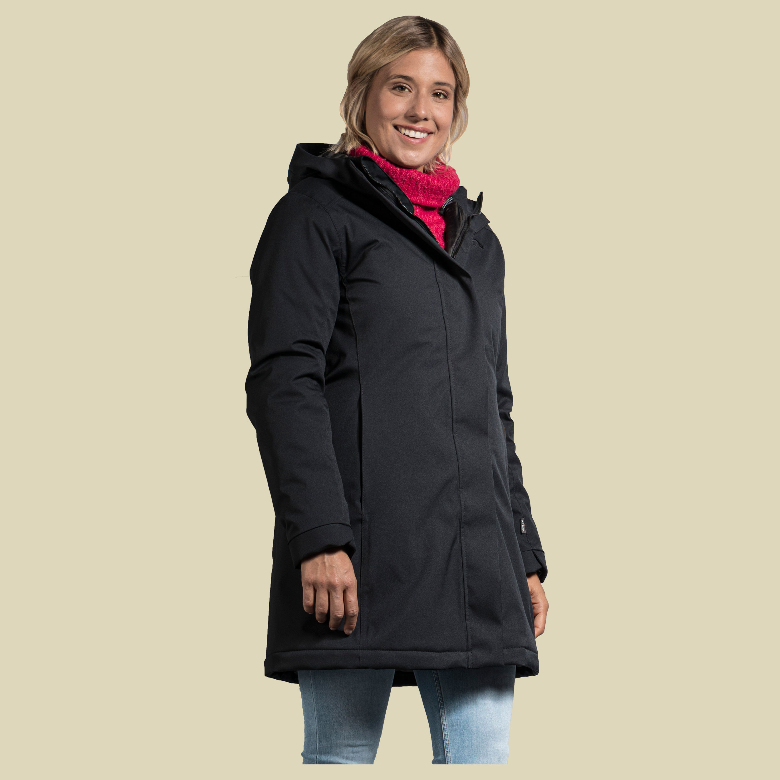 STIR W's Hooded Coat Women Größe 38 Farbe dark black