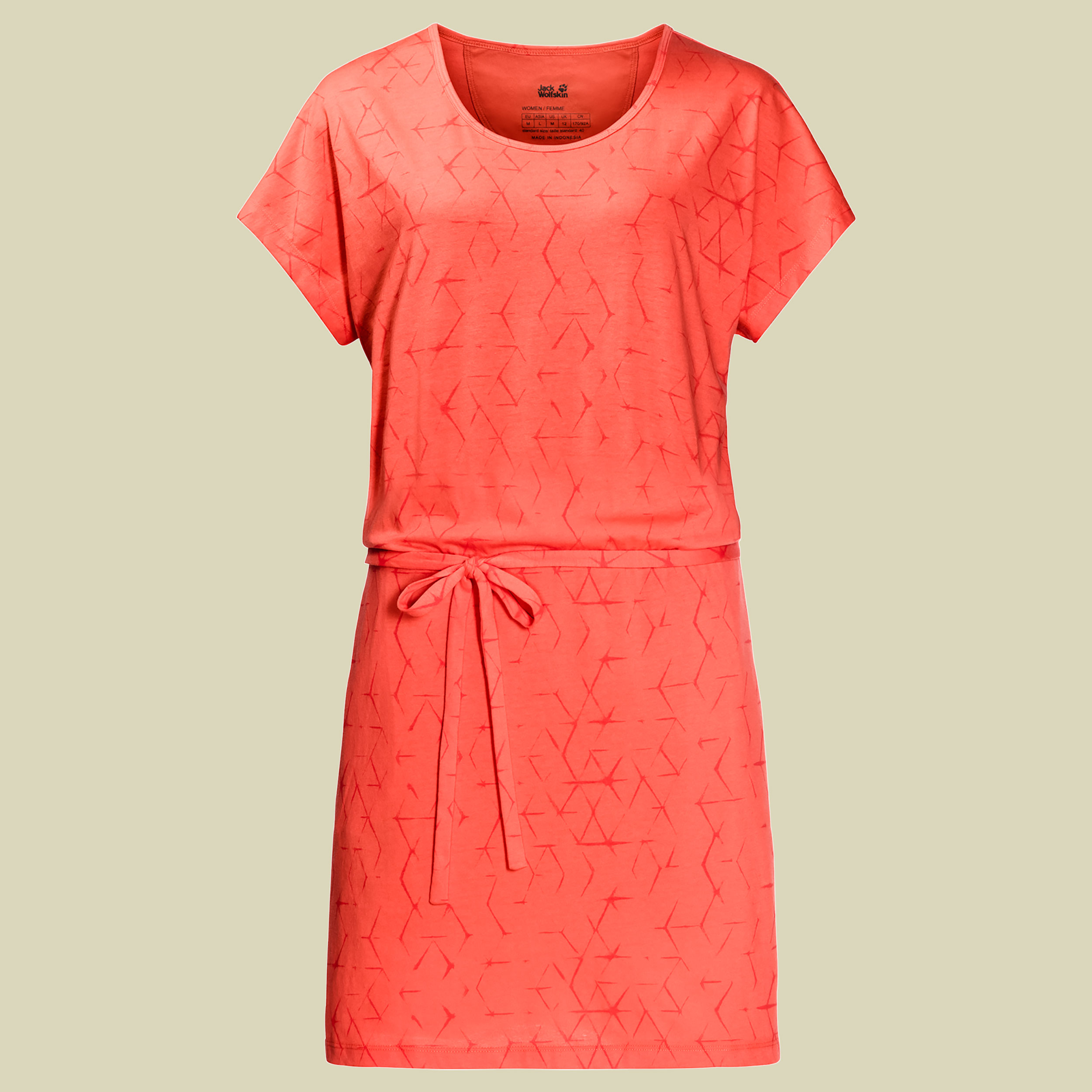 Shibori Dress Women Größe S Farbe hot coral all over