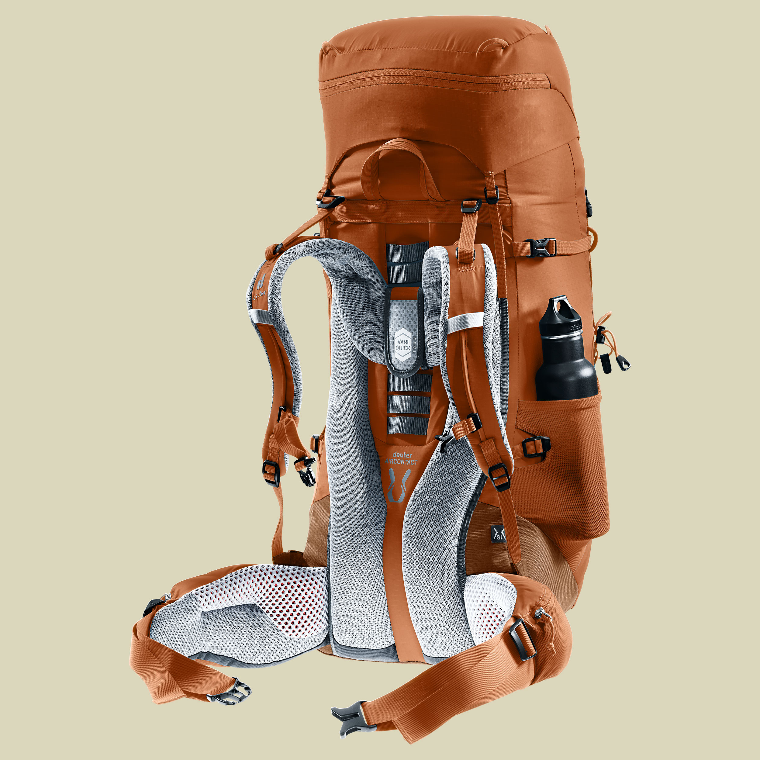 Aircontact Lite 45 + 10 SL Women orange 45 L + 10 L - pecan-mocha