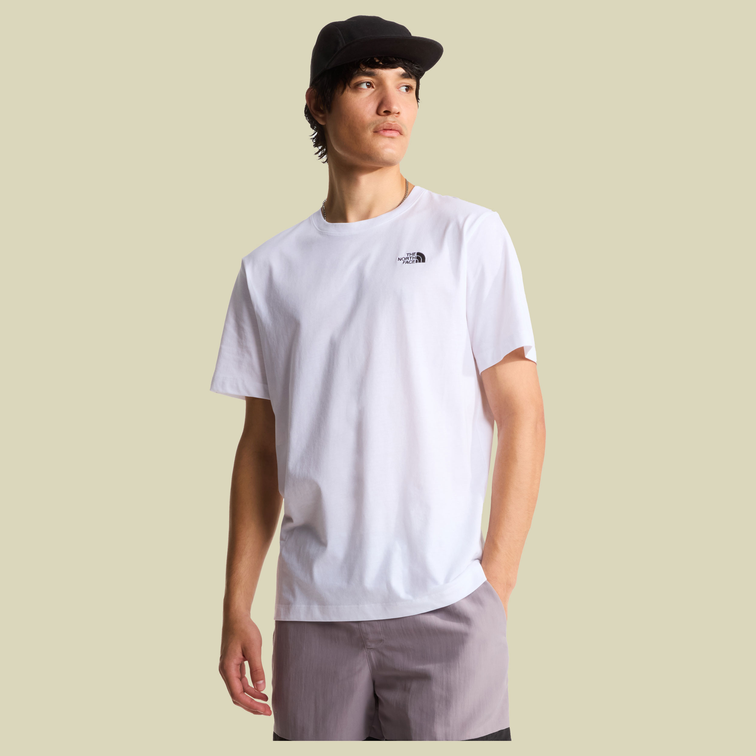 Evolution Simple Dome Regular Short SL Man L weiß - Farbe TNF white