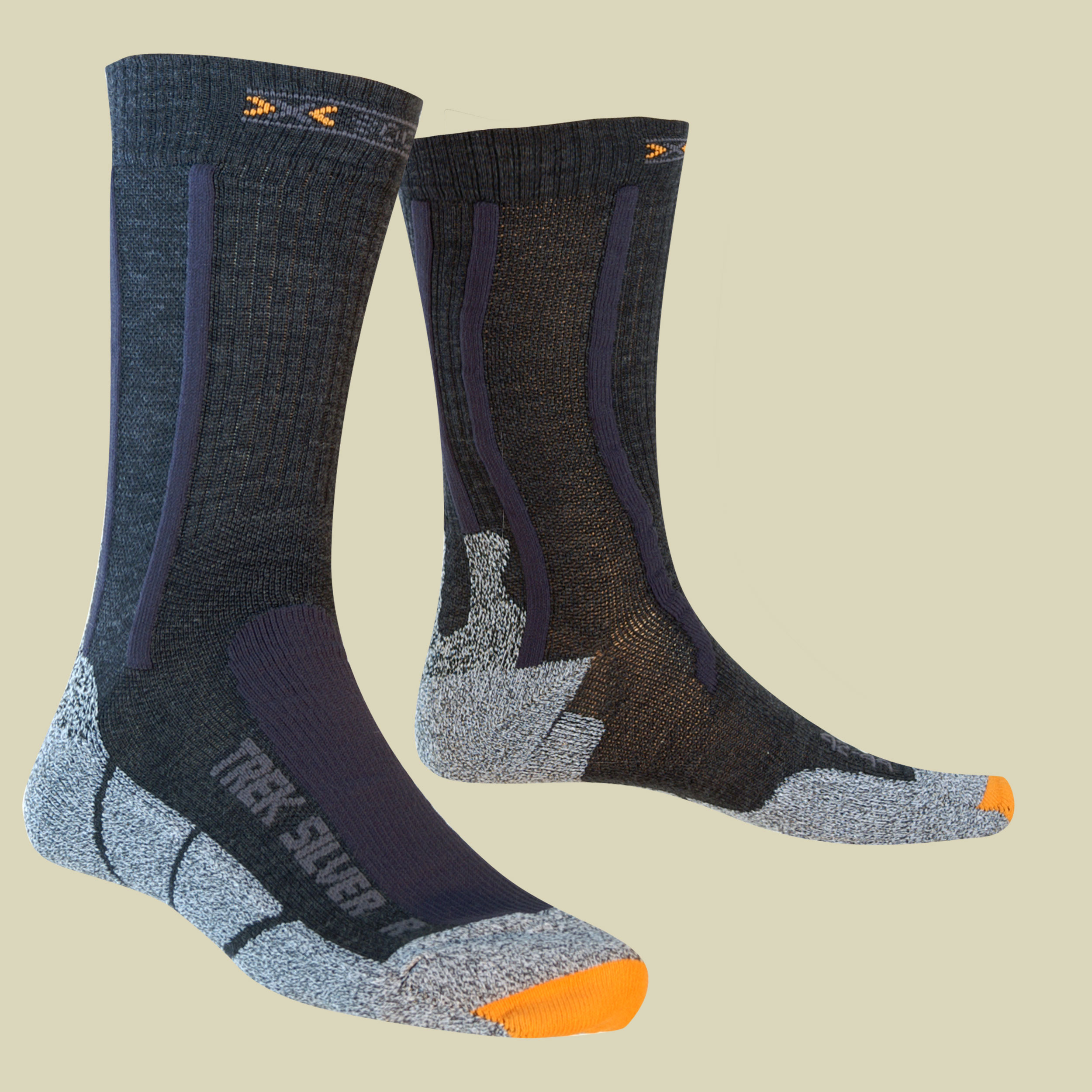 X-Socks Trekking Silver Größe 35-38 Farbe black anthracite