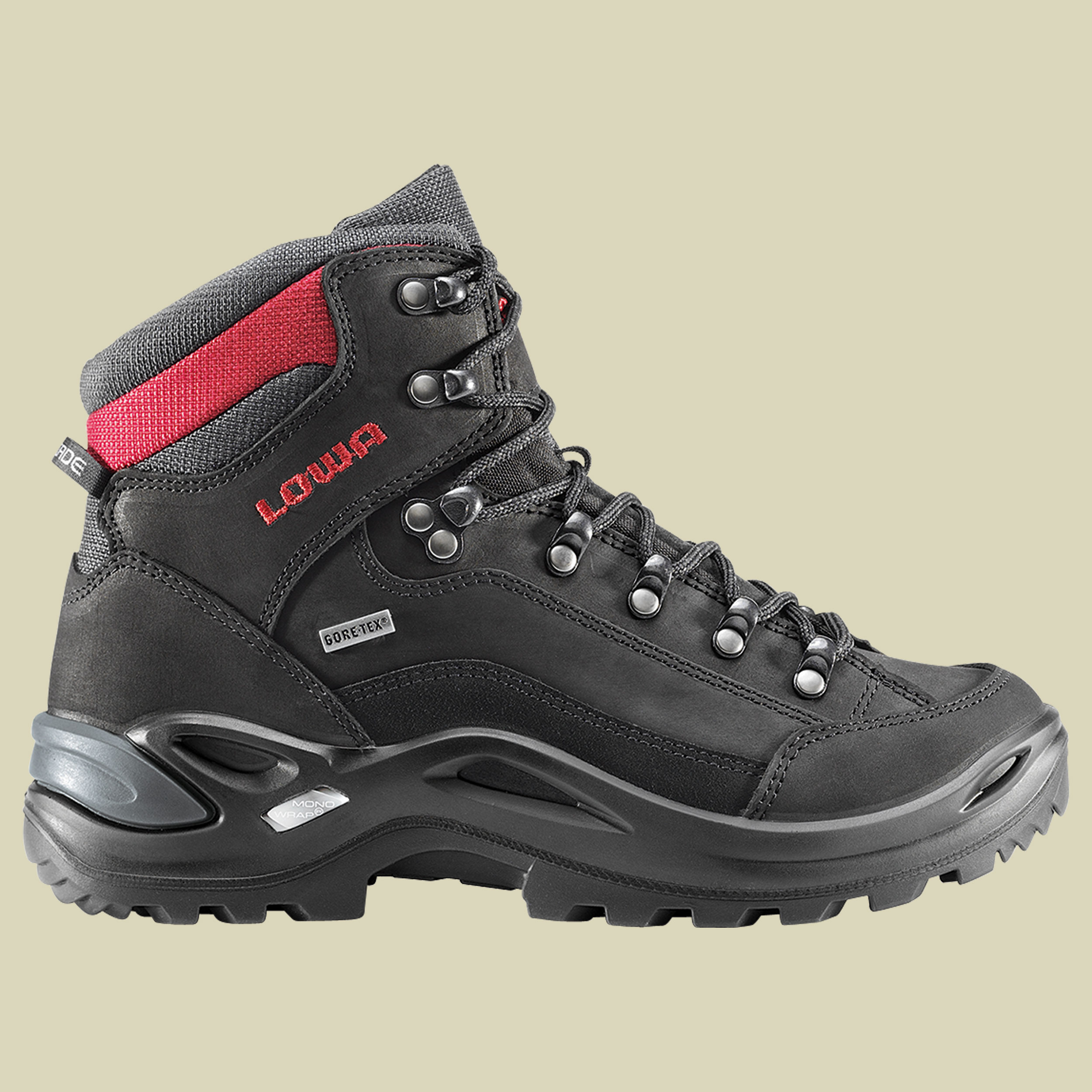 Renegade GTX Mid Women Größe UK 11,5 Farbe schwarz-rot