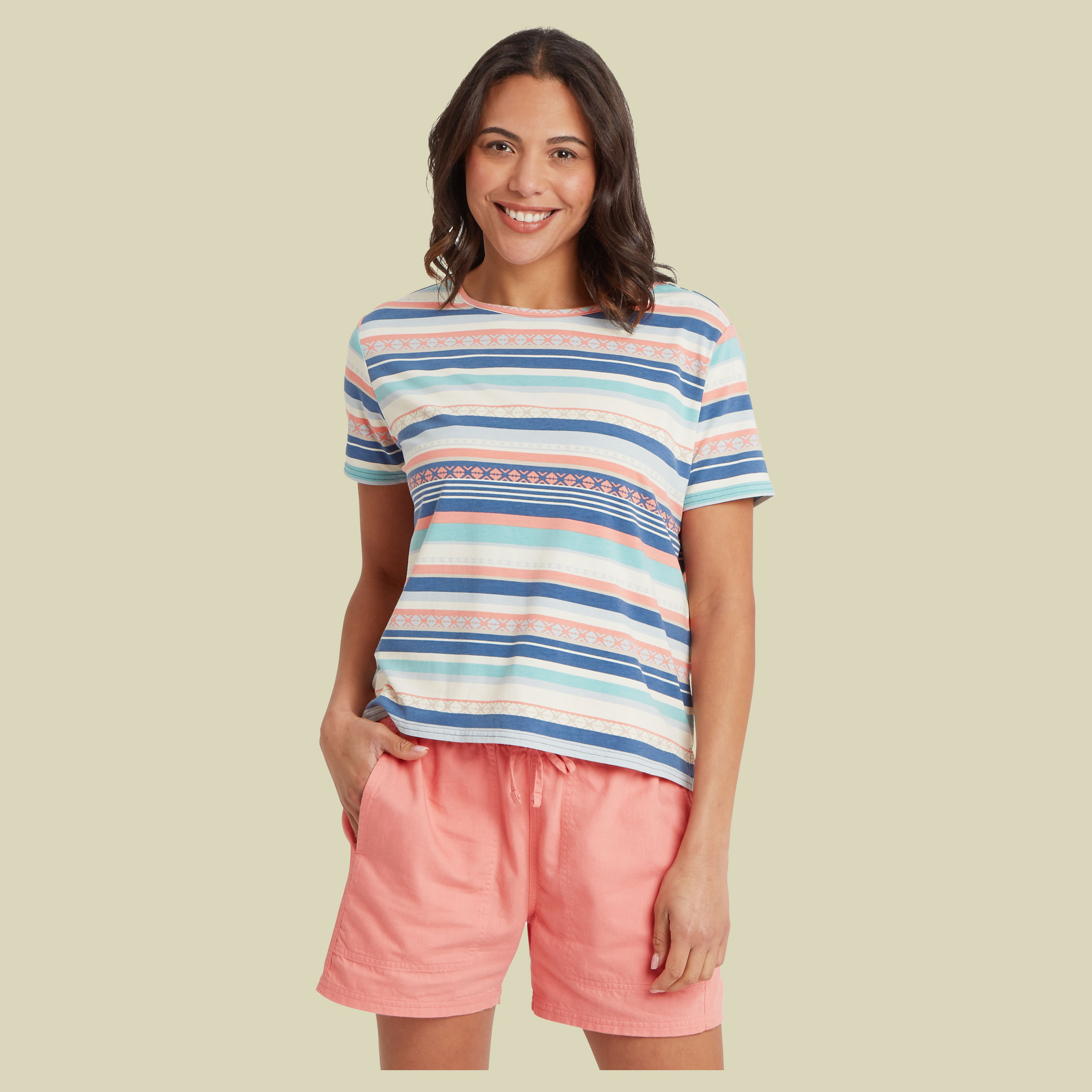 Nehha Relaxed Tee XL mehrfarbig 2 - Farbe seaport indreni