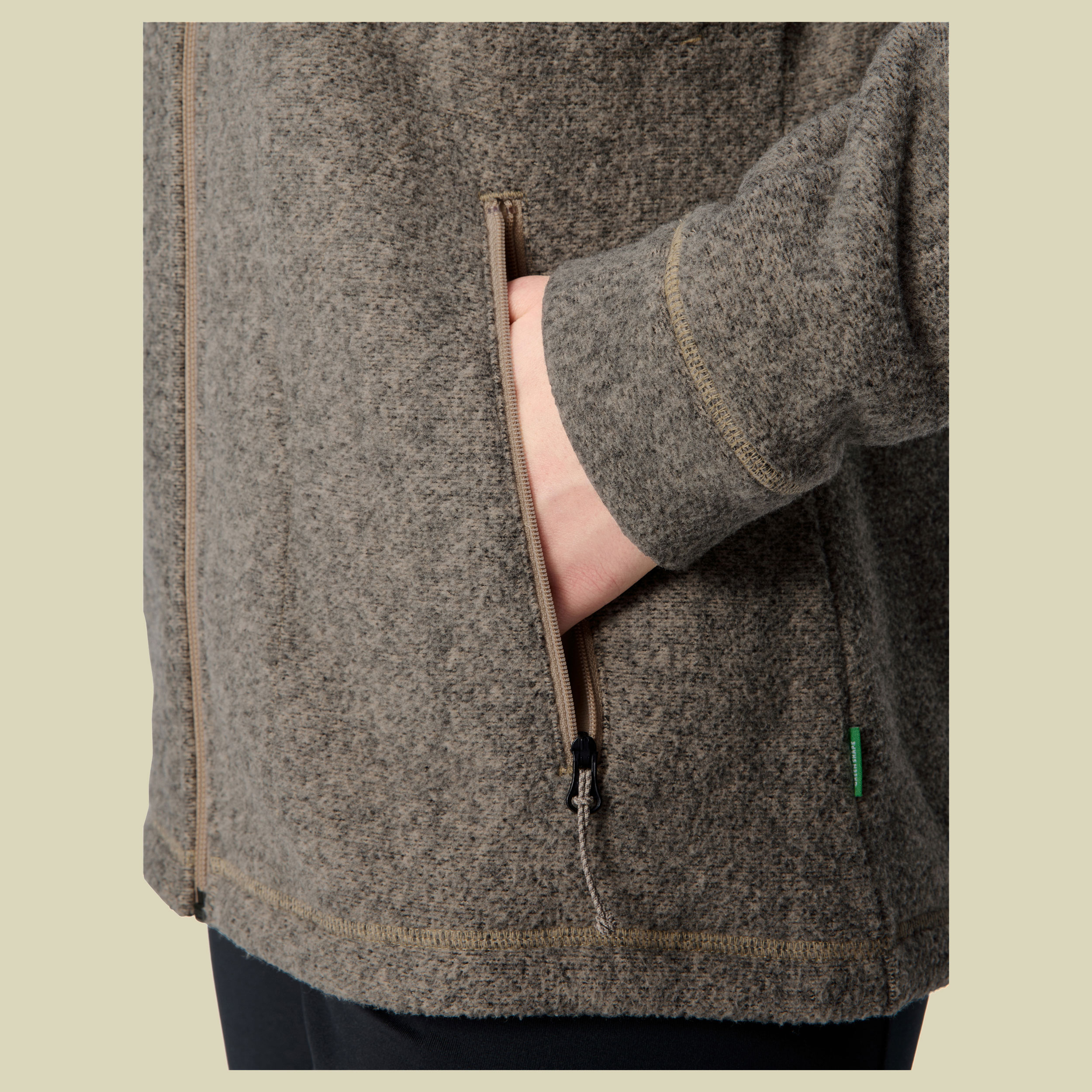 Skomer Winter Fleece Jacket Women 44 beige - linen
