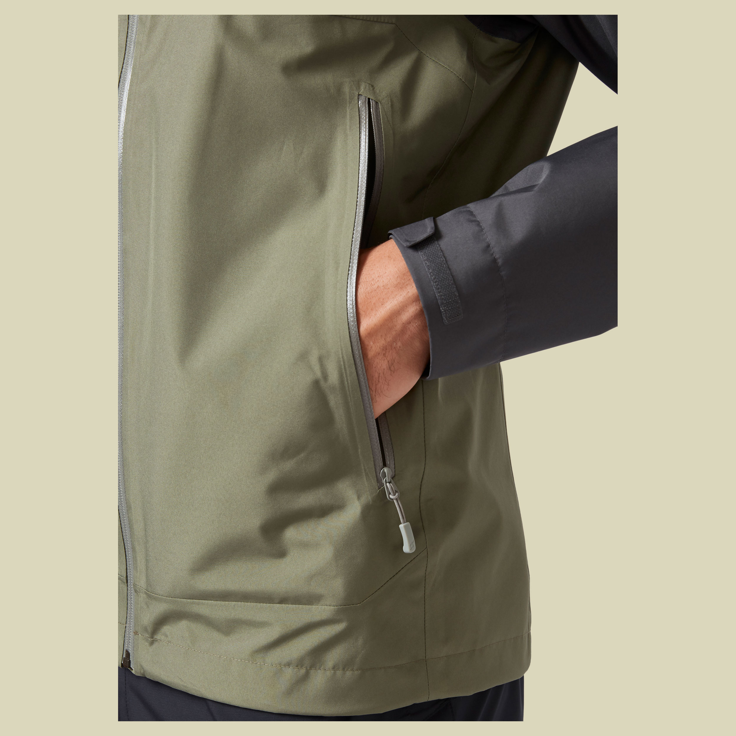 Namche Paclite Jacket Men Größe S Farbe graphene/light khaki