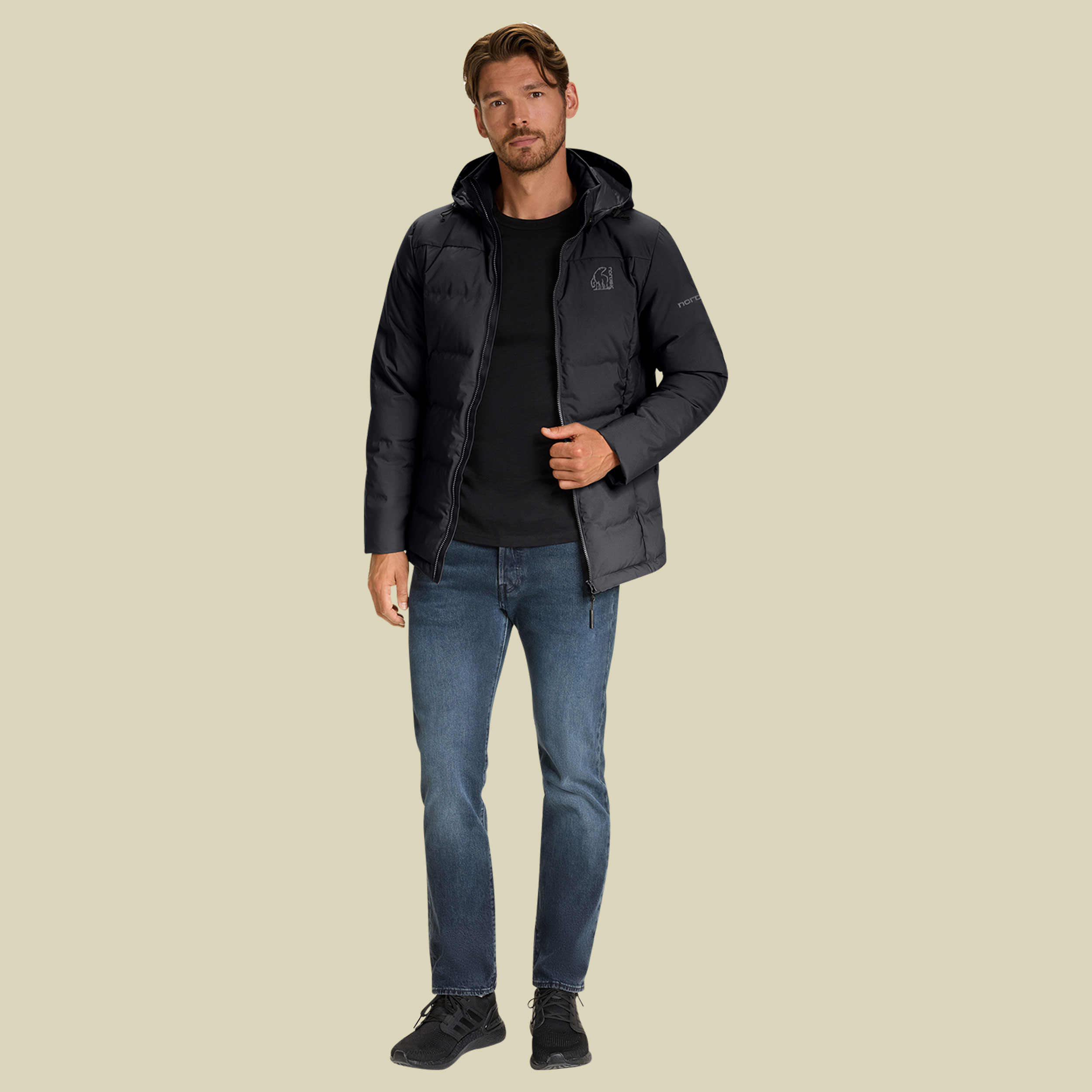Akkarvik Bonded Down Jacket Men schwarz1 XL - cavier black
