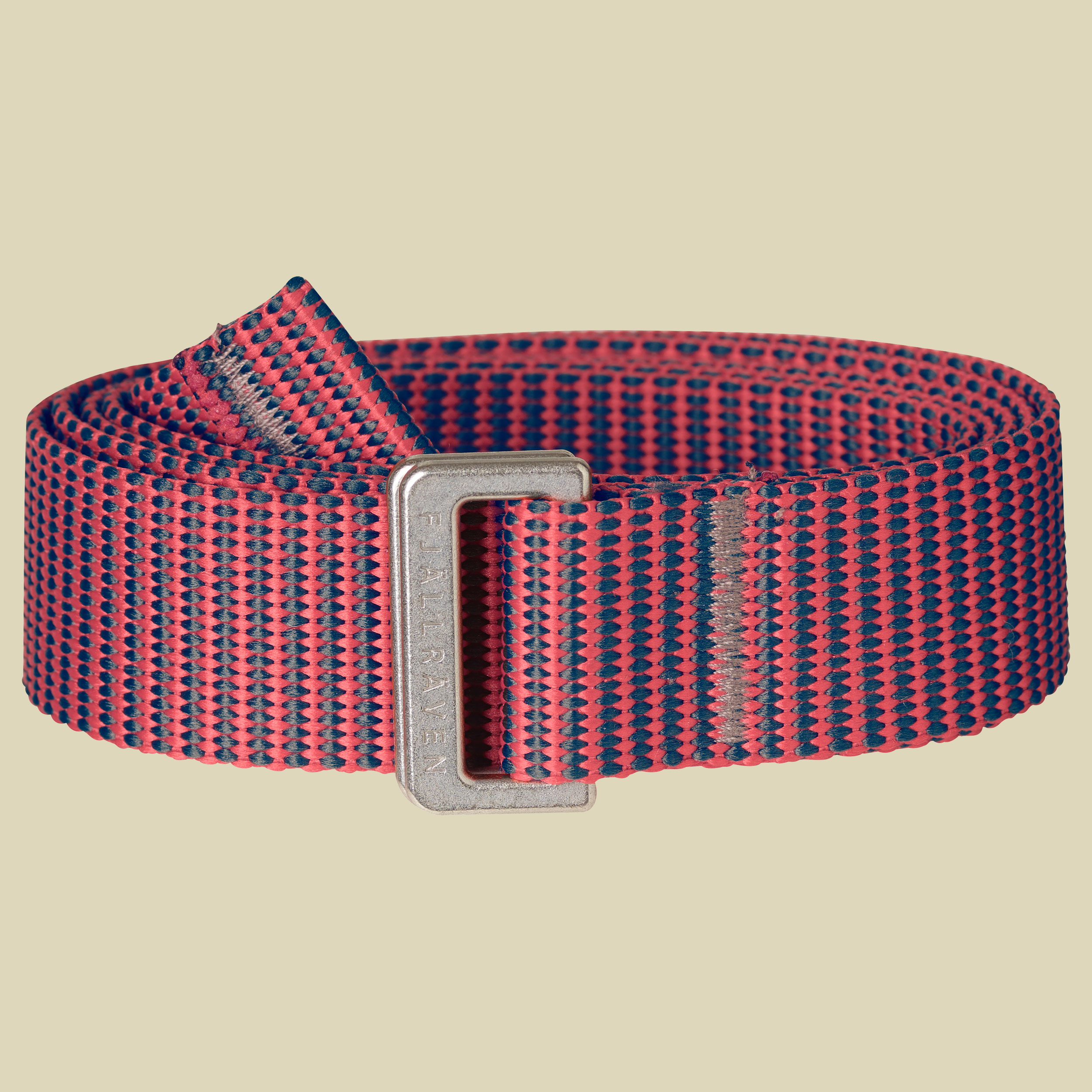 Striped Webbing Belt Länge 110 cm Farbe peach pink/dusk