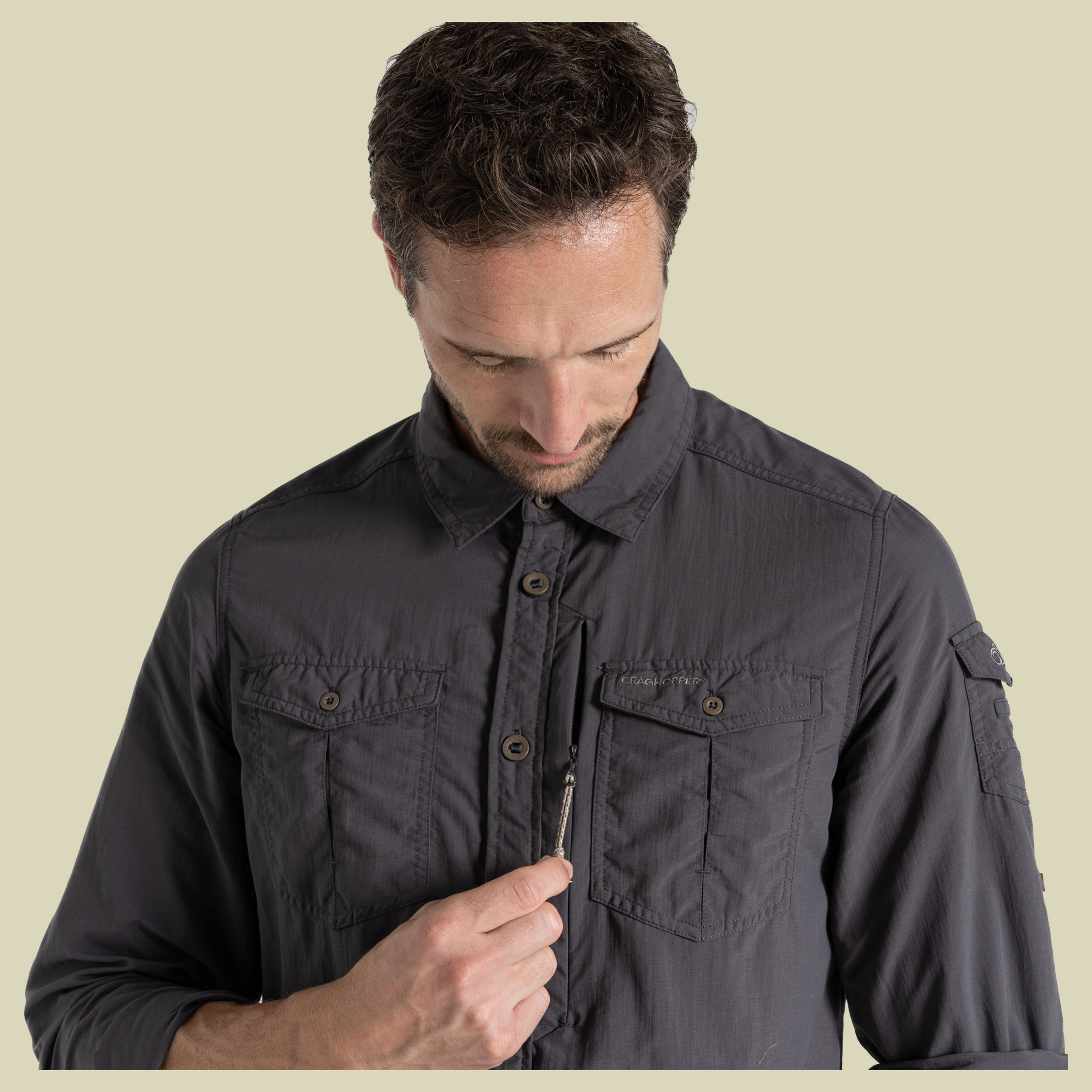 NosiLife Adventure Long Sleeved Shirt III Men XL schwarz - black pepper