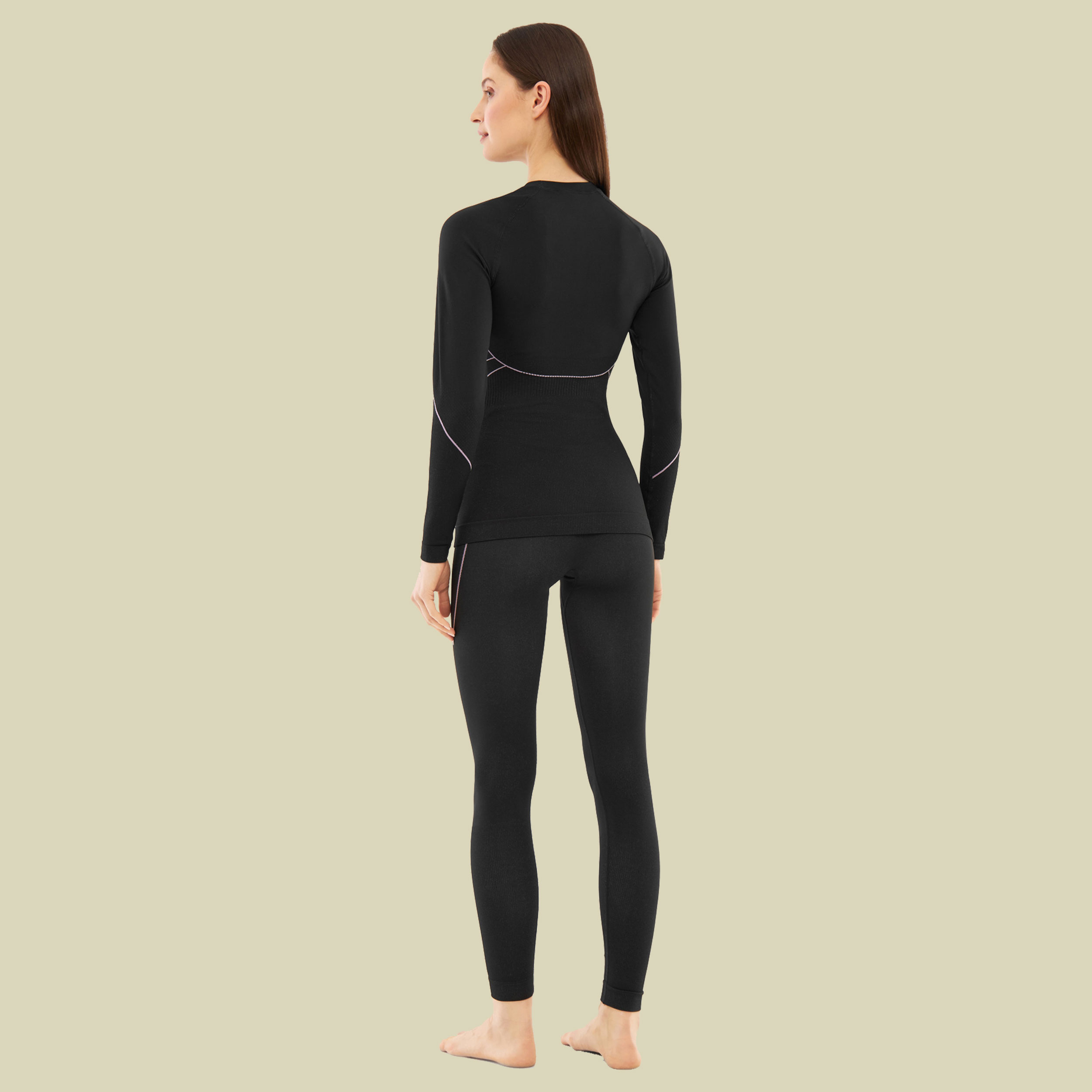 Base Layer Etna 2.0 Set Woman XS schwarz - Farbe black/purple