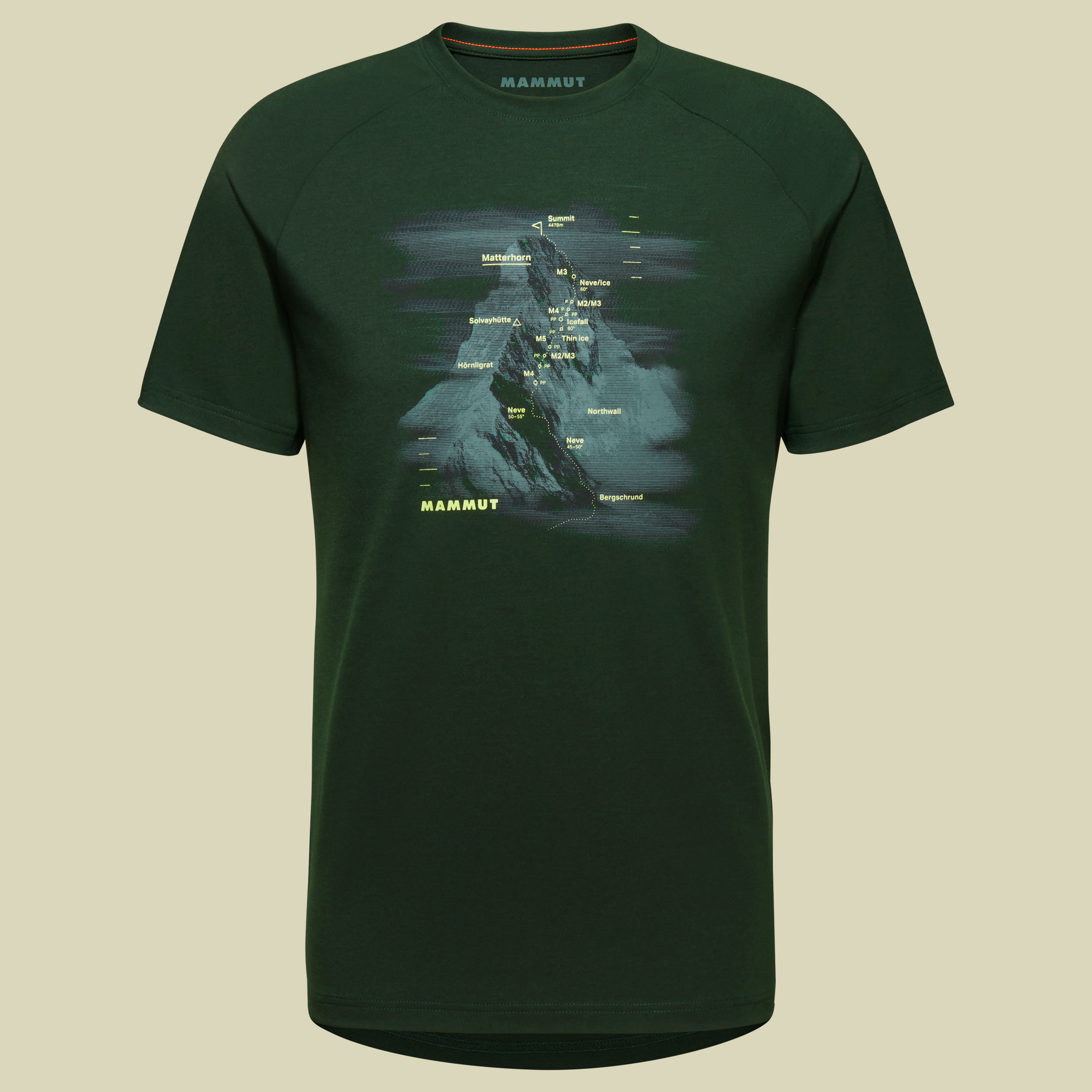 Mountain T-Shirt Men Hörnligrat Größe M  Farbe woods