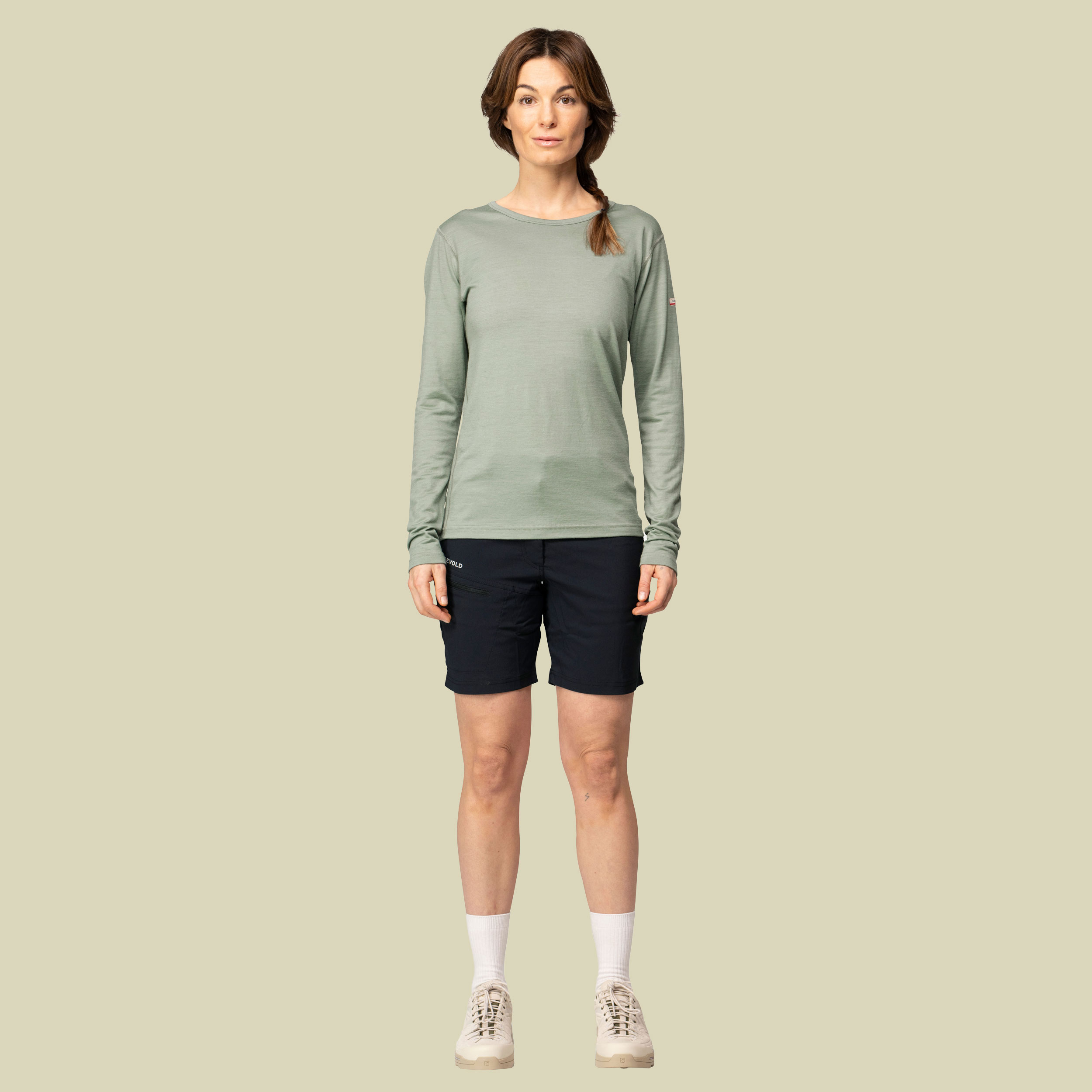 Breeze Plus Merino 200 Shirt Woman XL grau - fog