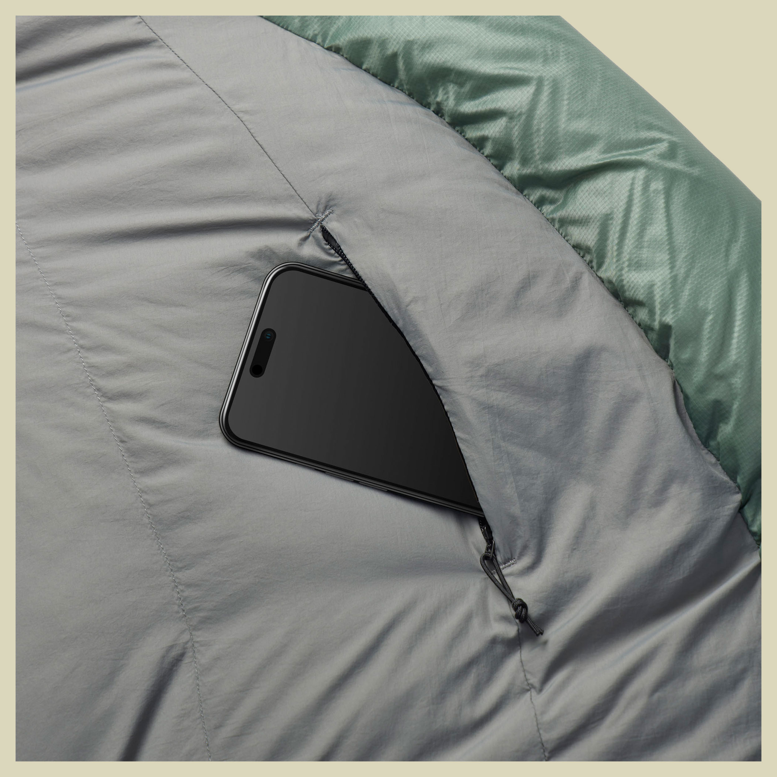 Ascent Womens Down Sleeping Bag -1C 185 cm grün - Farbe celery