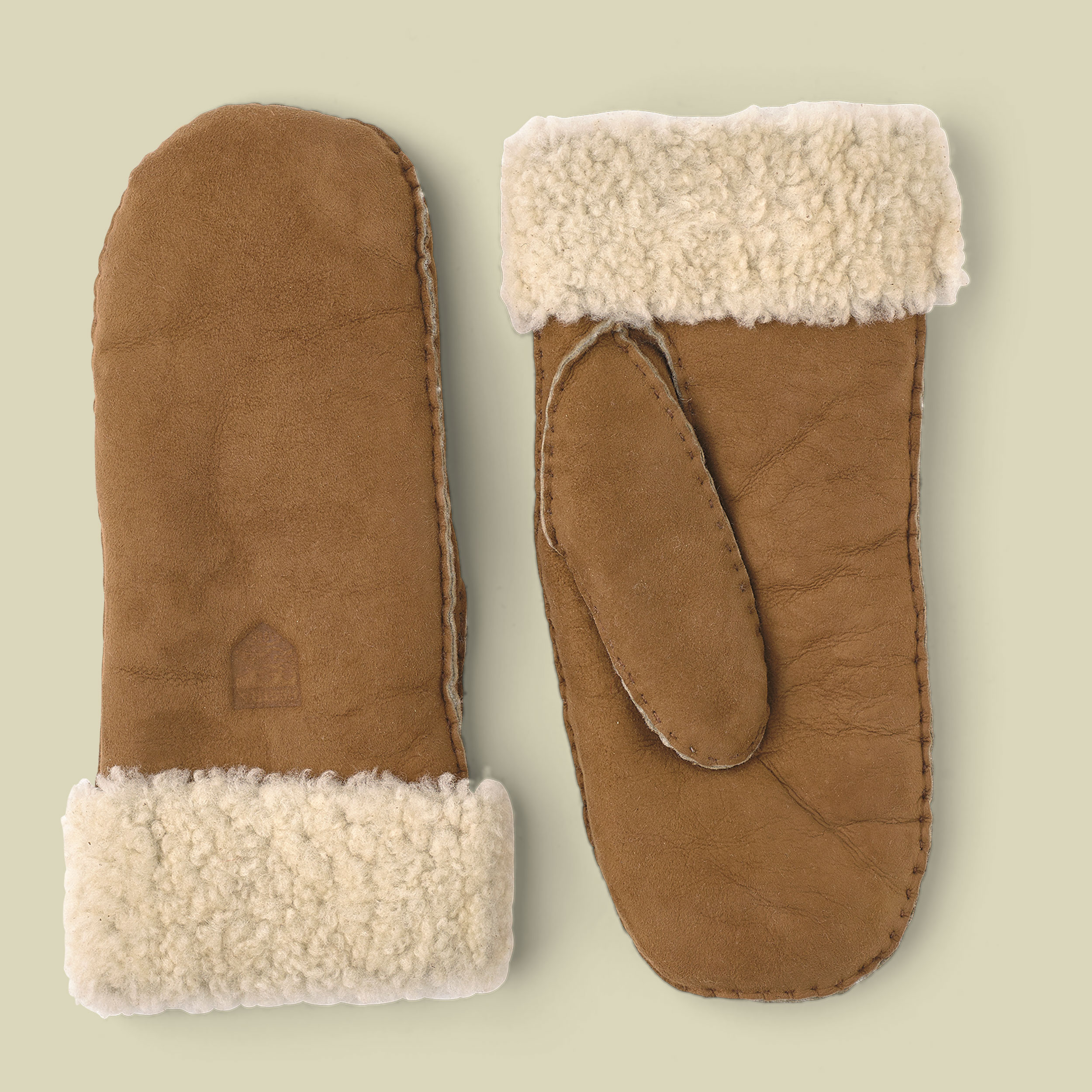 Sheepskin Mitt Women Größe 9 Farbe beige