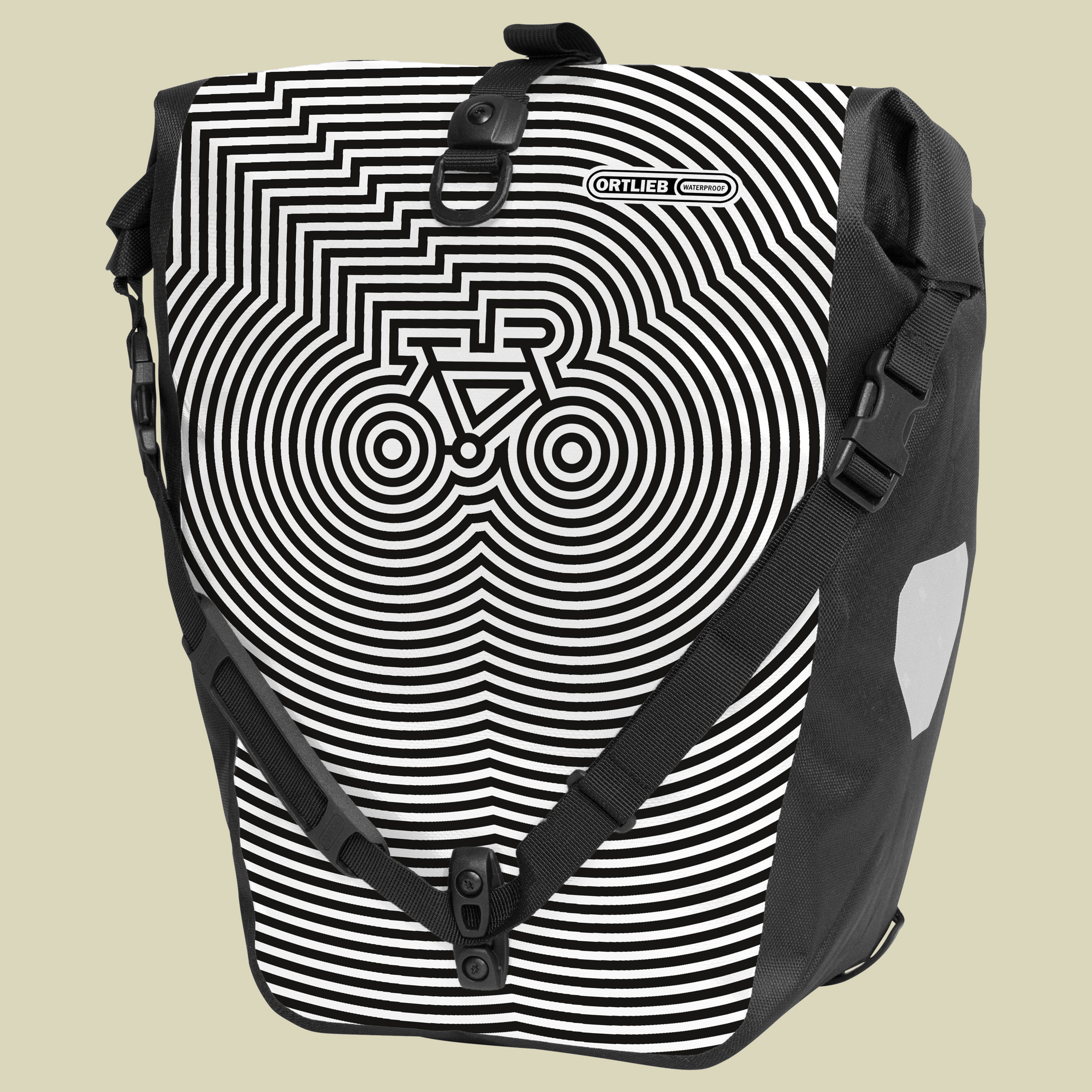 Back-Roller Design (Einzeltasche) Volumen 20 Farbe CYCLEDELIC white-black