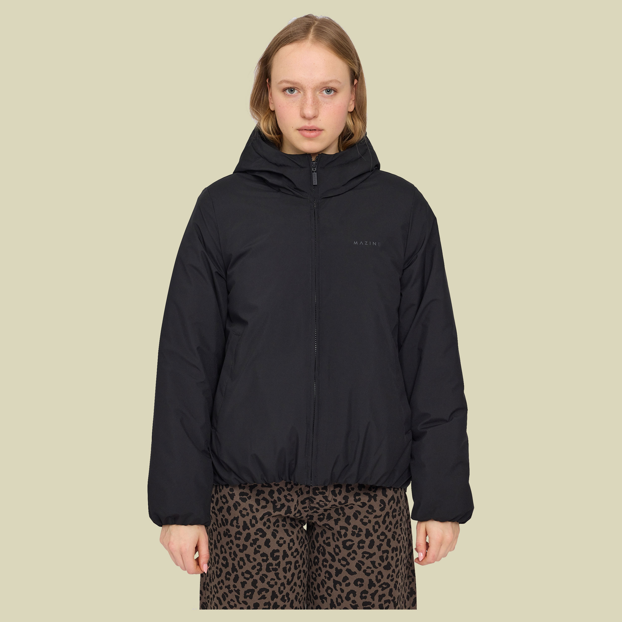 Basic Padded Jacket Women S schwarz - Farbe black