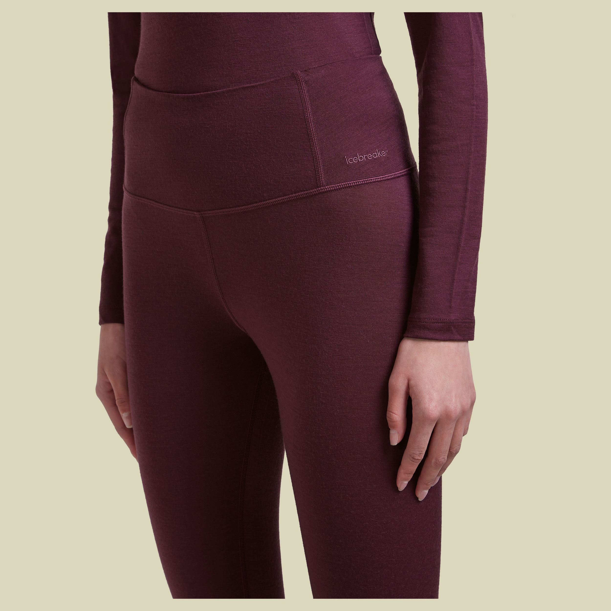 Merino 200 Oasis High Rise Leggings Women L lila - dark berry