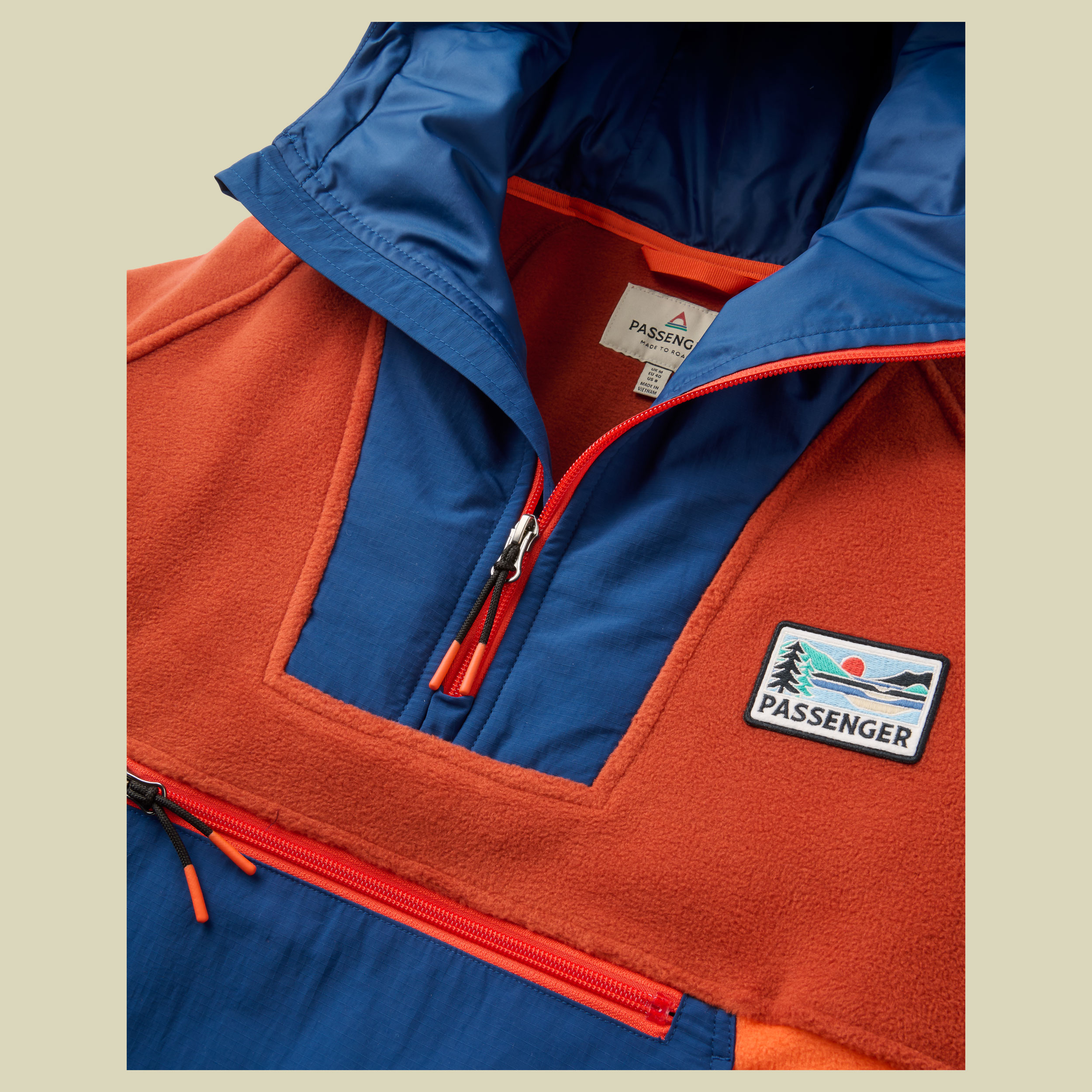 Alexander Hooded Polar Fleece Women XS dark rust