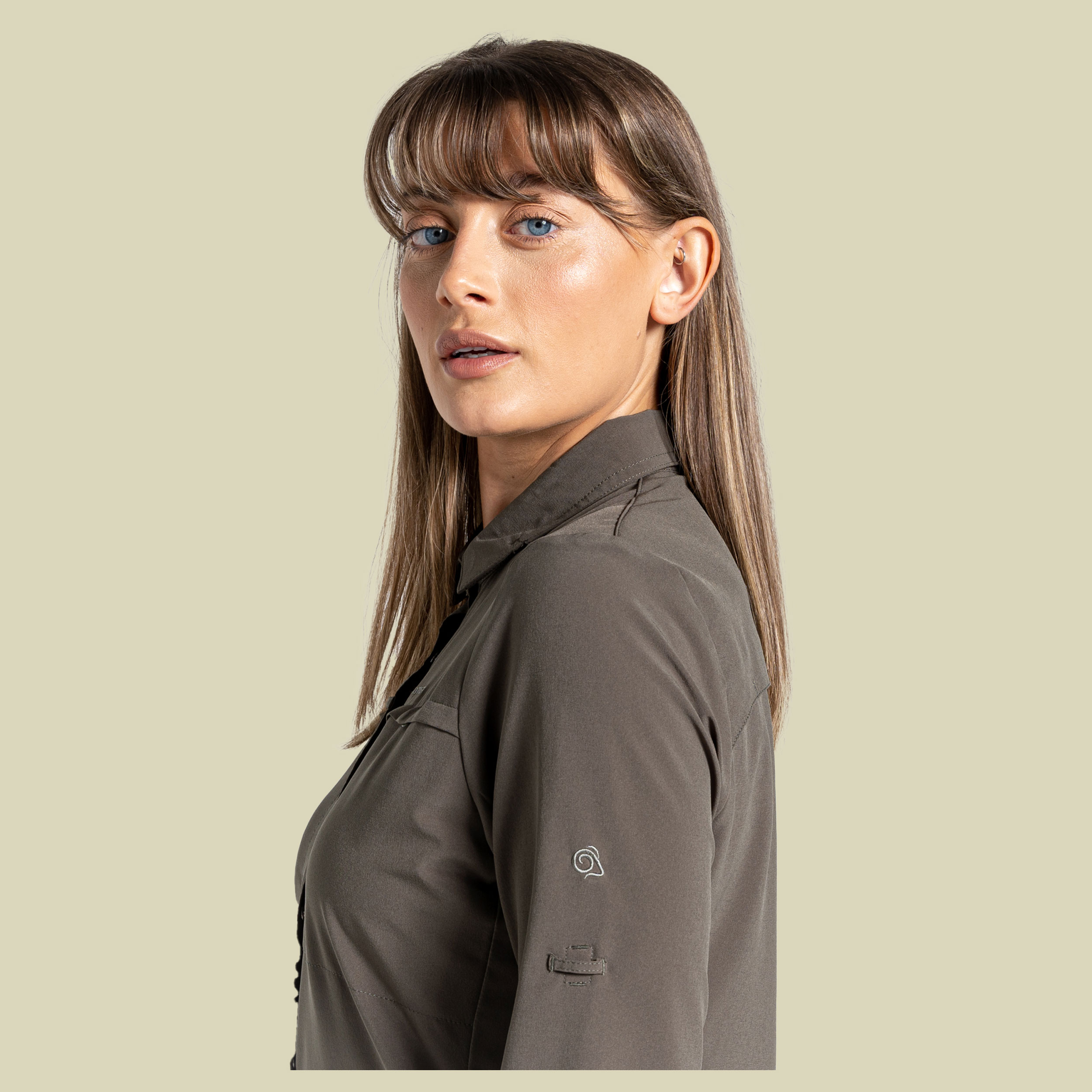 NosiLife Pro LS Women Größe 44 UK18 Farbe mid khaki