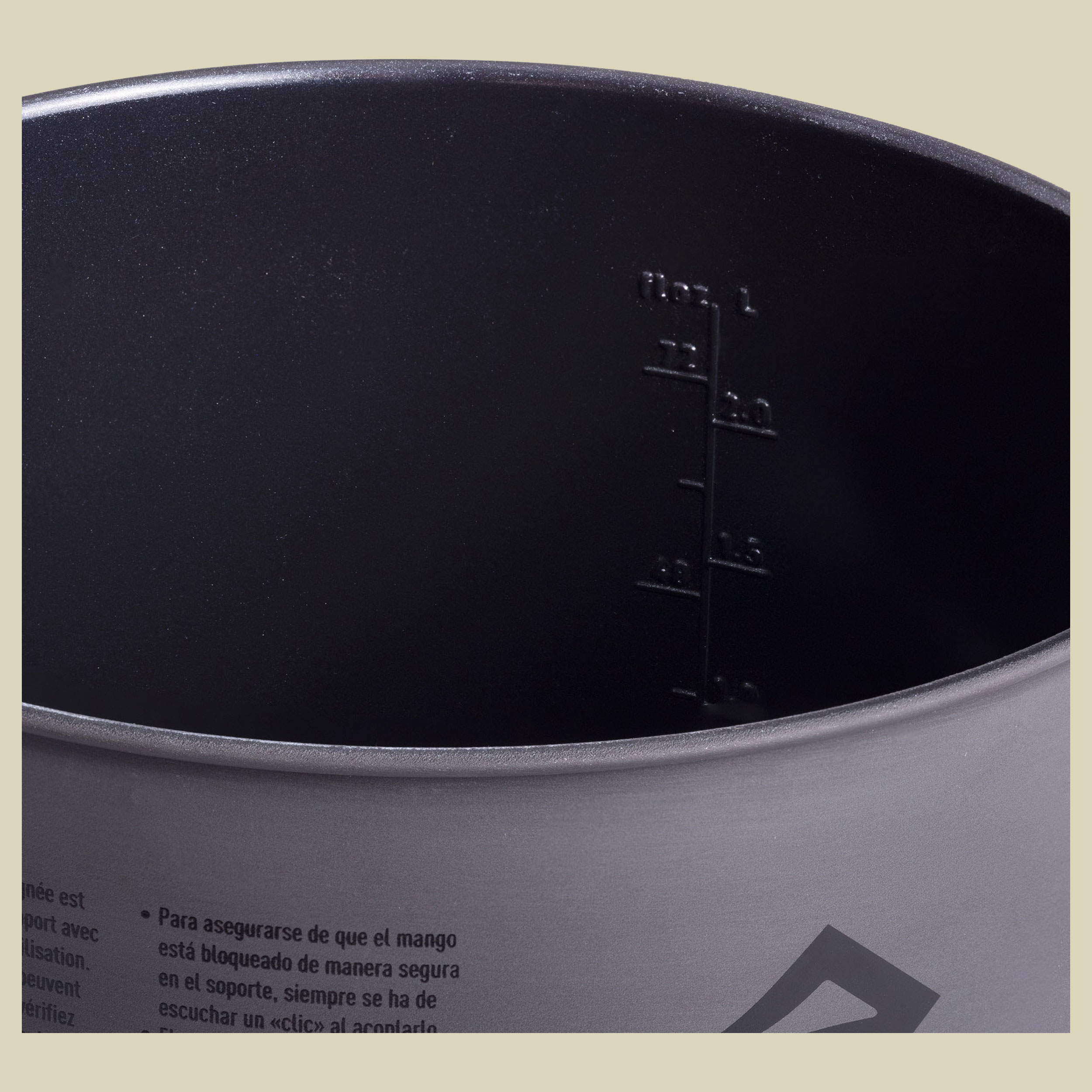 Frontier UL Pot 1.3L grau - aluminium hard anodised grey 