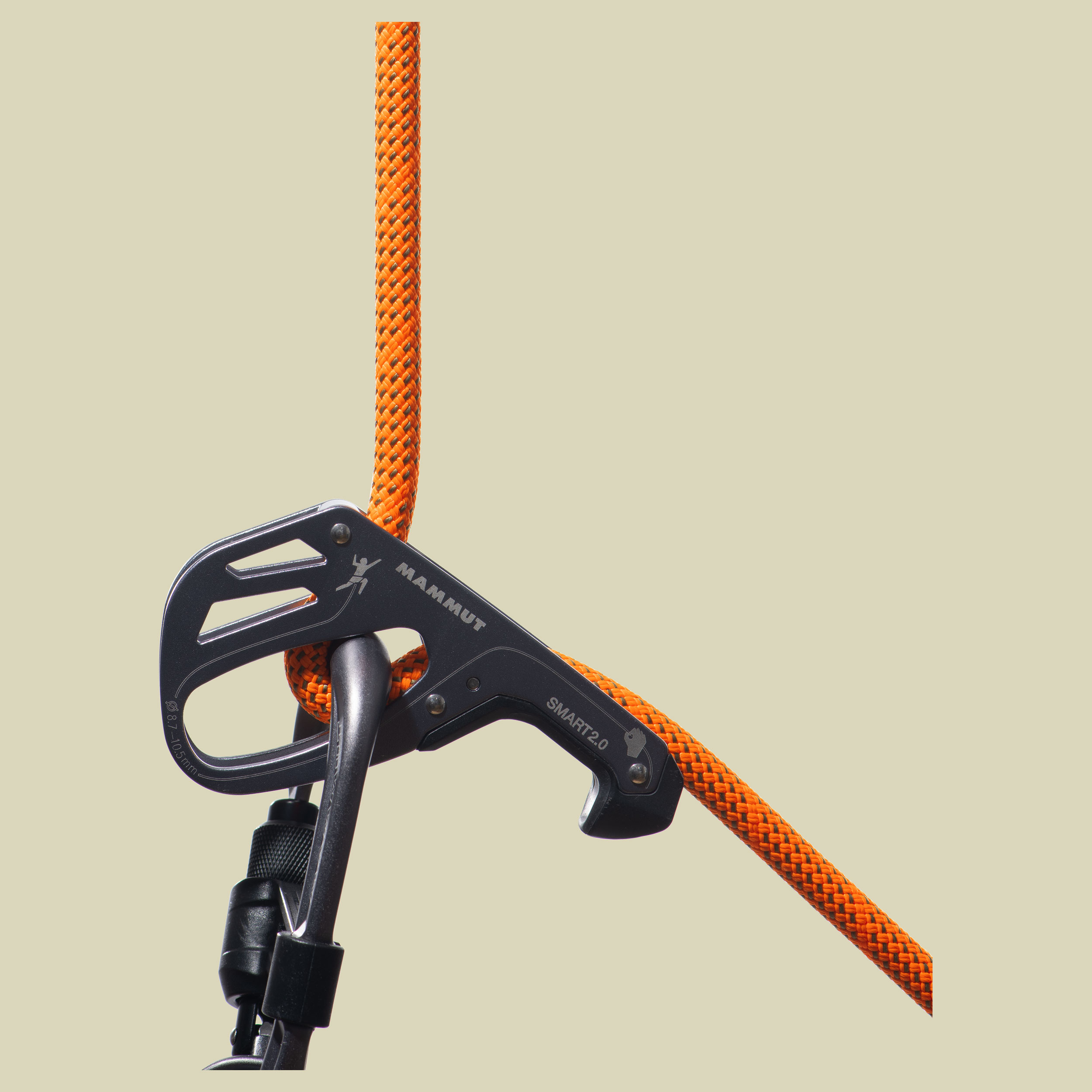 9.8 Crag Dry Rope 60 m - orange -Dry Standard.safety orange-boa