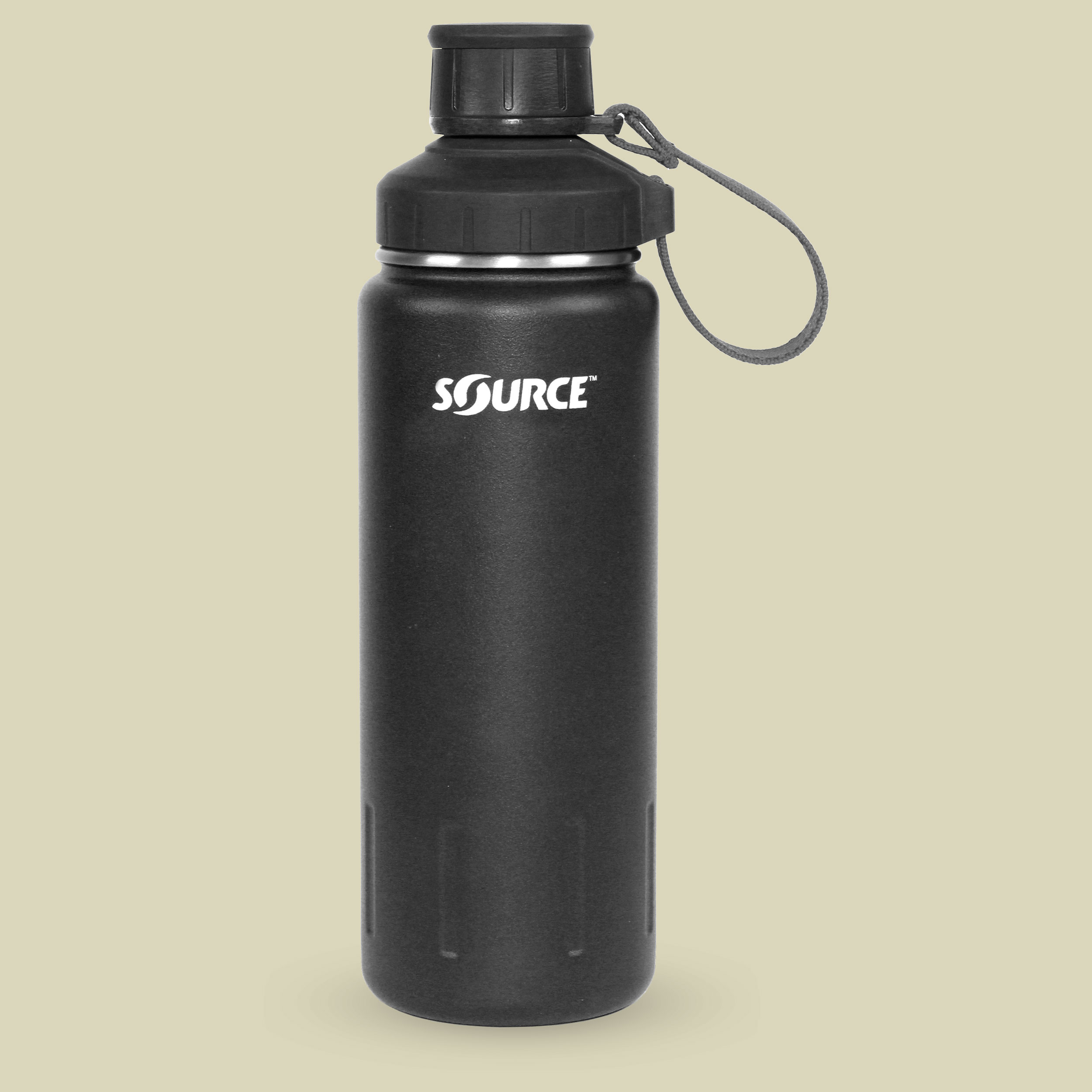 Terrain Stainless Steel Bottle Volumen 0,7 Farbe carbon black