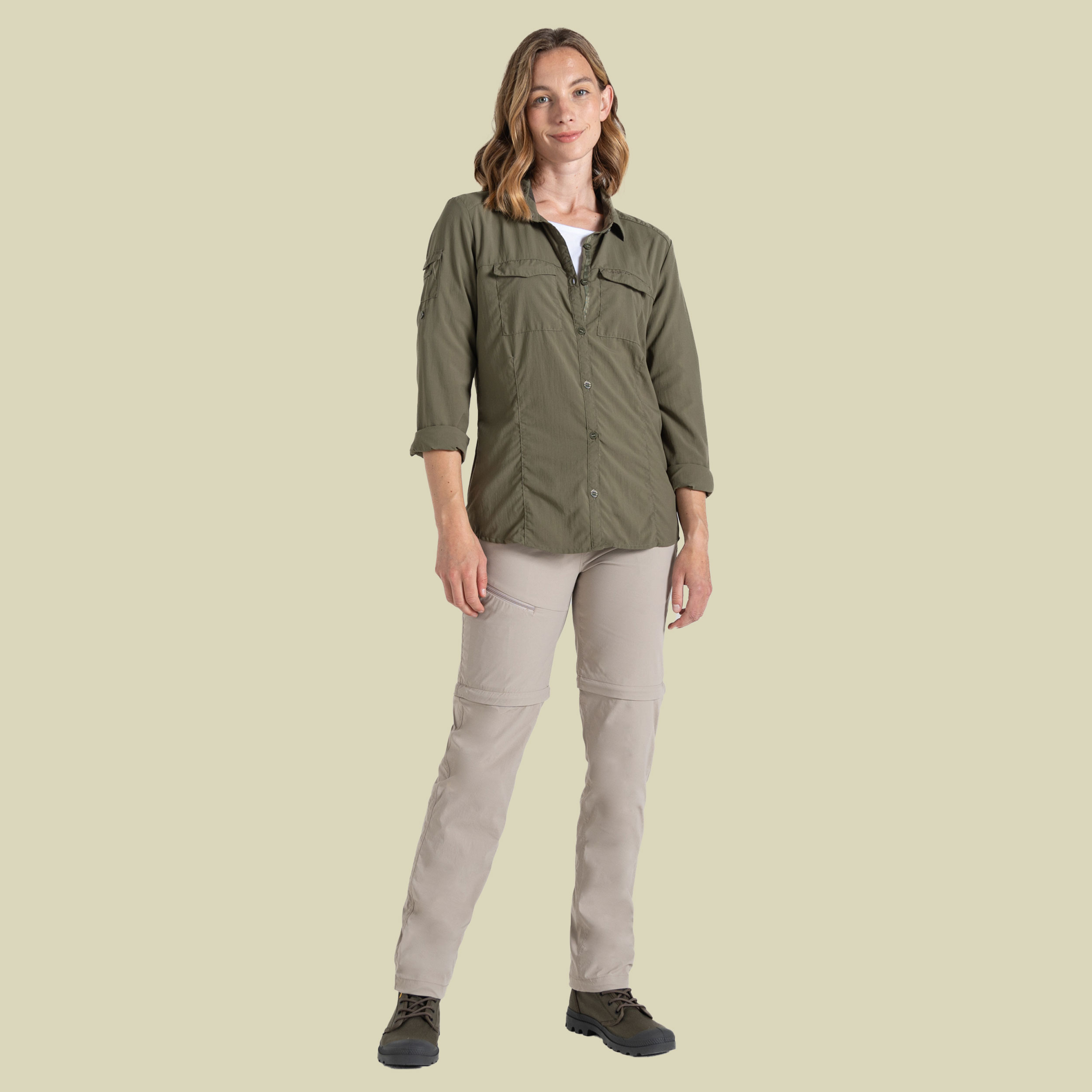 NosiLife Adventure Long Sleeved Shirt III Women 36 grün -wild olive (UK 10)