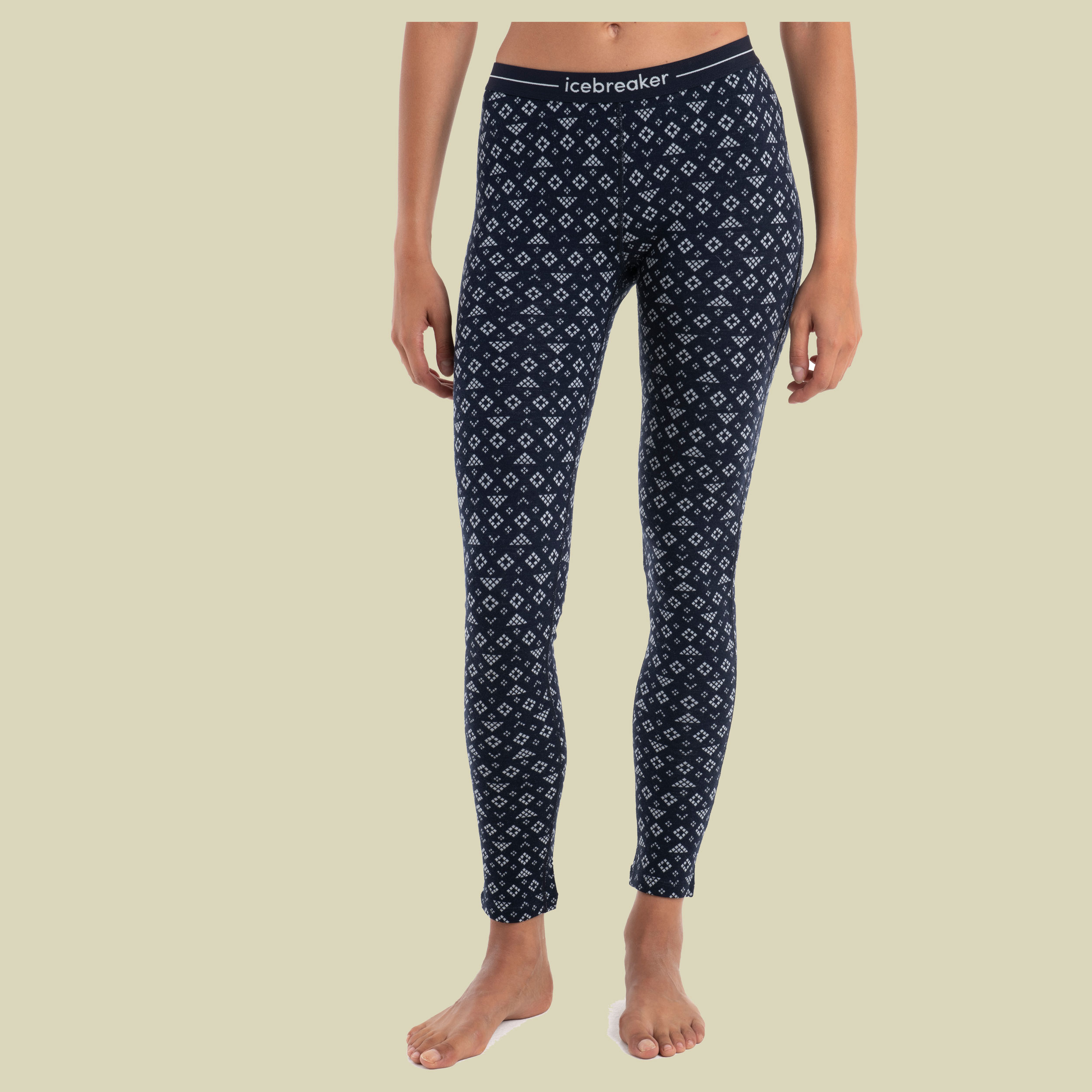 Merino 260 Vertex Leggings First Snow Women Größe S Farbe midnight navy/snow/j