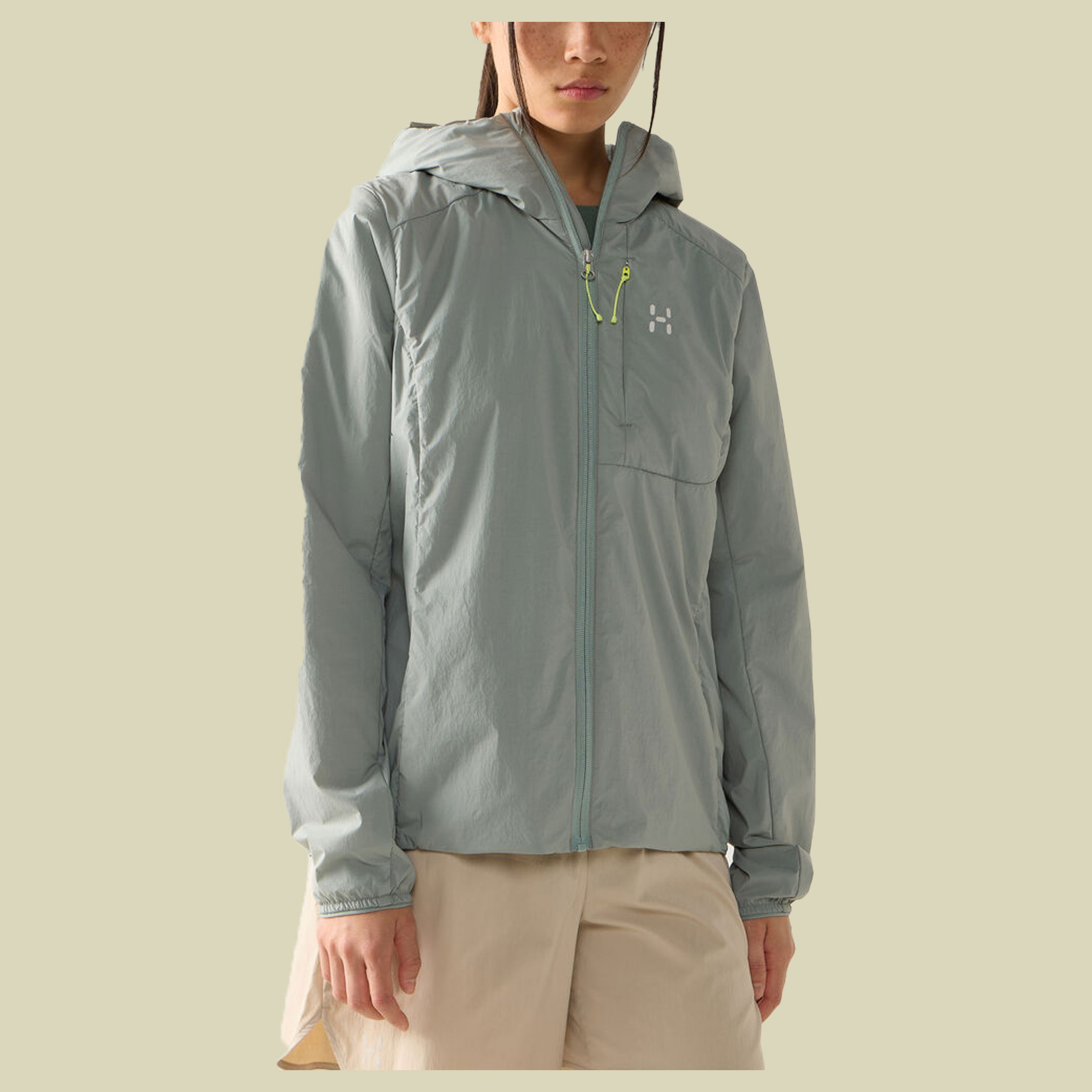 L.I.M Mimic Barrier Hood Women S grün - dew green