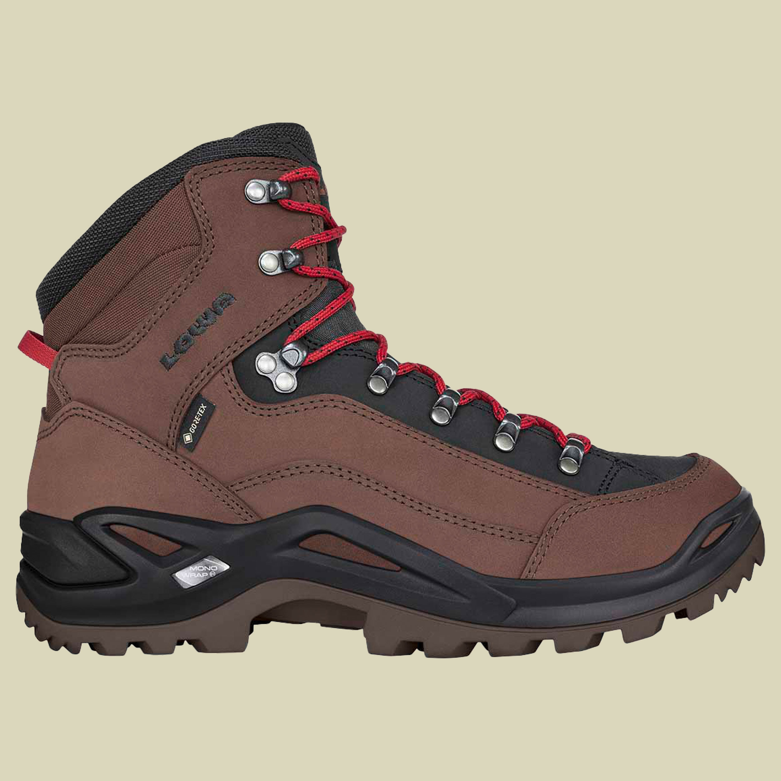 Renegade GTX Mid Men Größe UK 12 Farbe mahagoni/rot