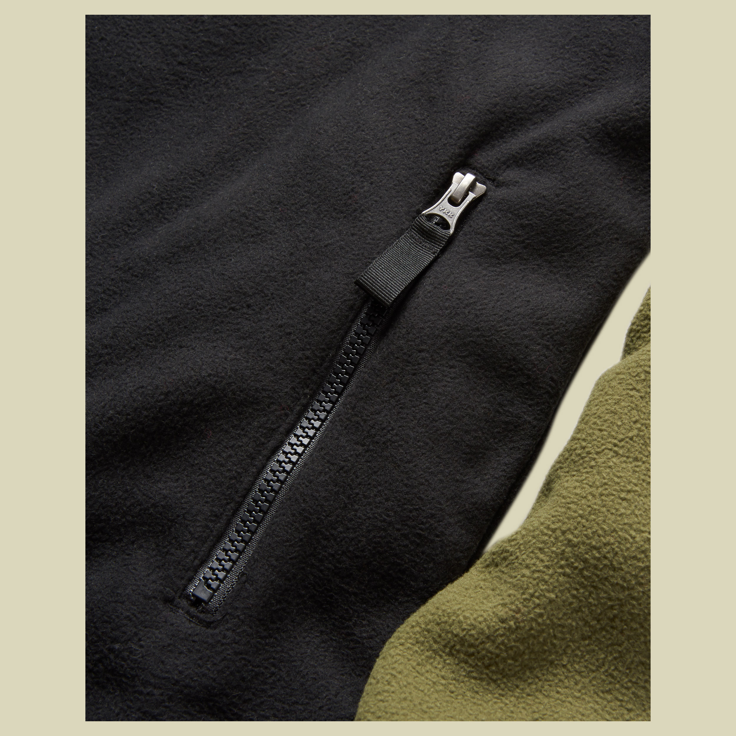 Set Off Recycled Polar 1/4 Zip Fleece Men XL grün - khaki