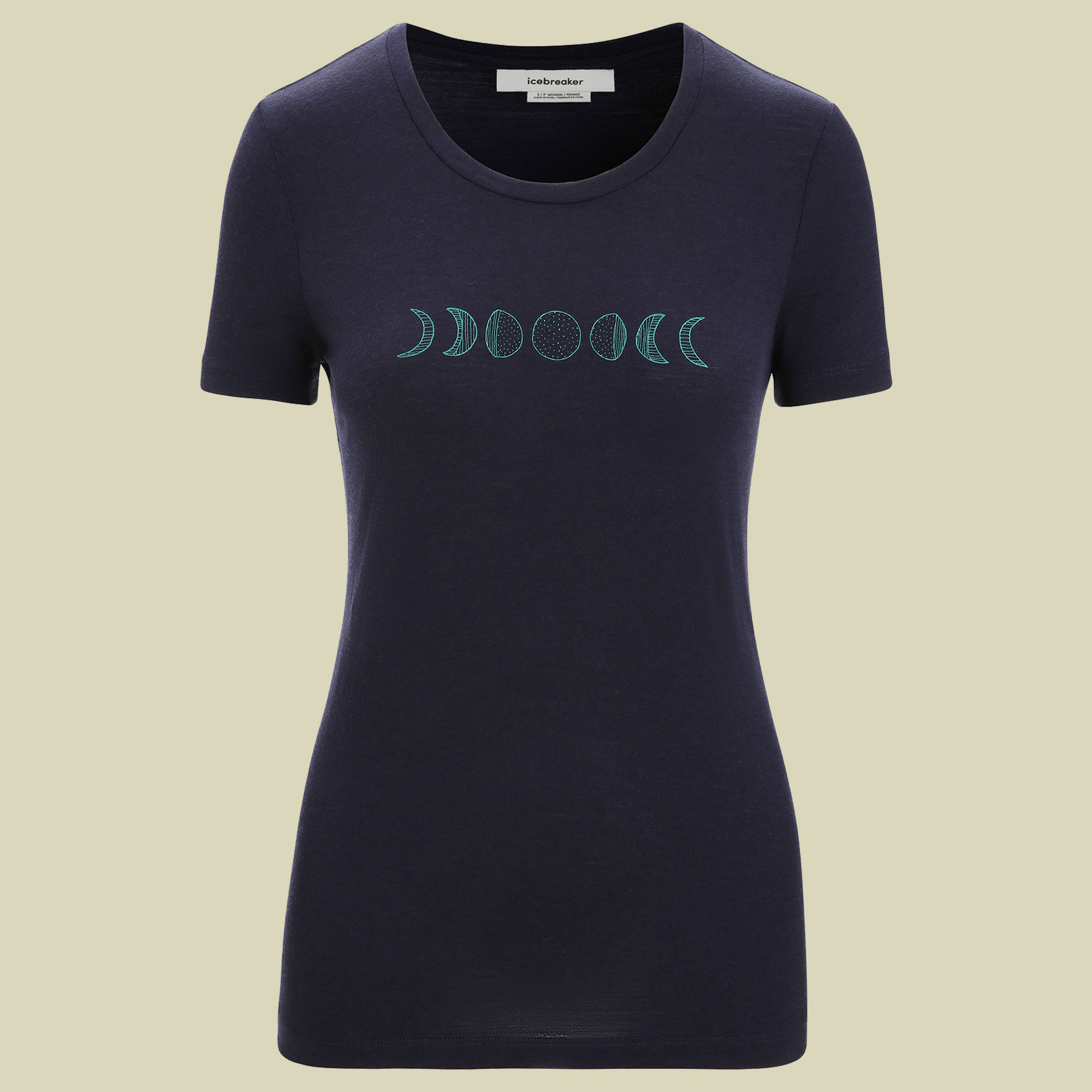 Tech Lite II SS Tee Women Motiv Größe L  Farbe moon phase-midnight navy