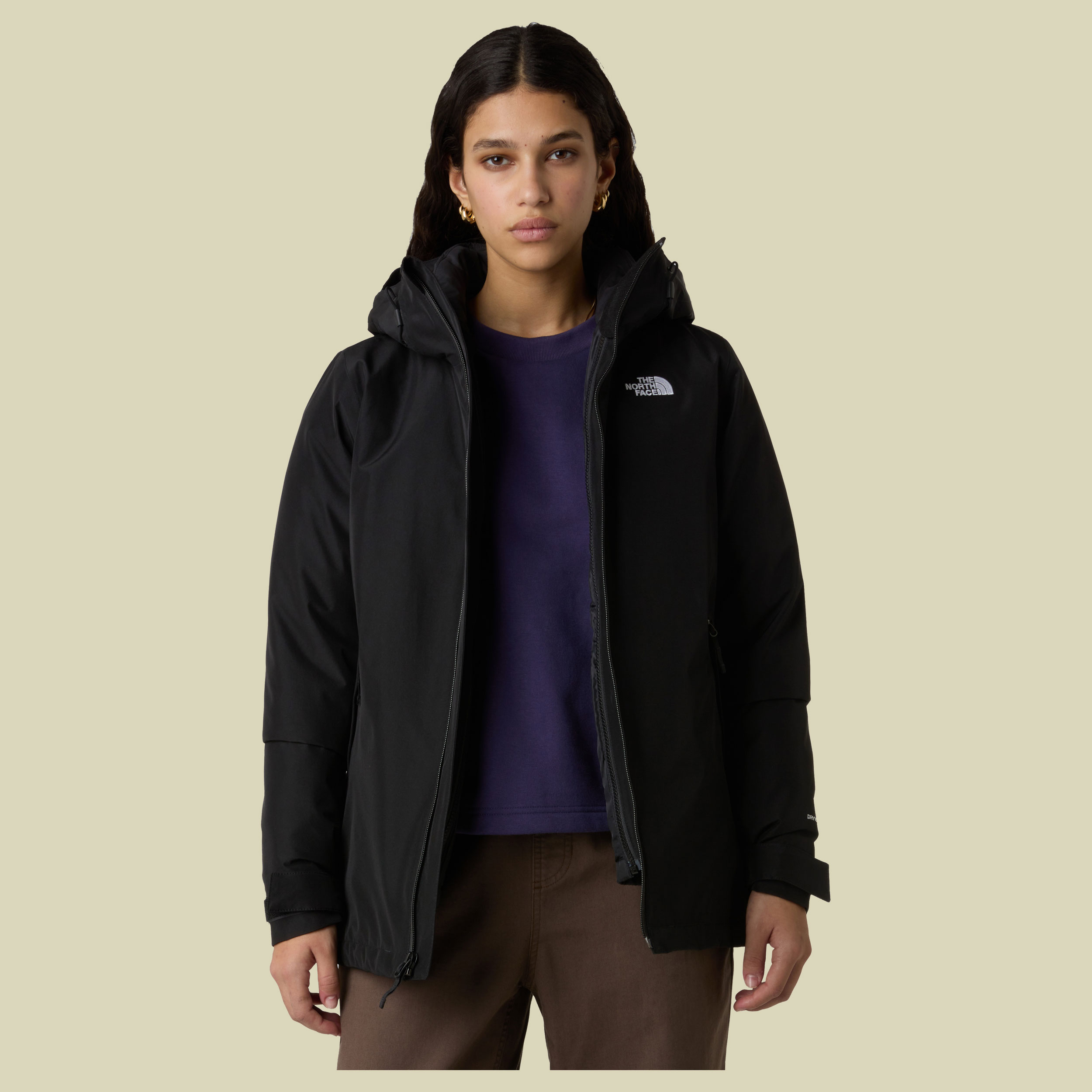 Carto Mono Triclimate Hooded Jacket Women XS schwarz - TNF black
