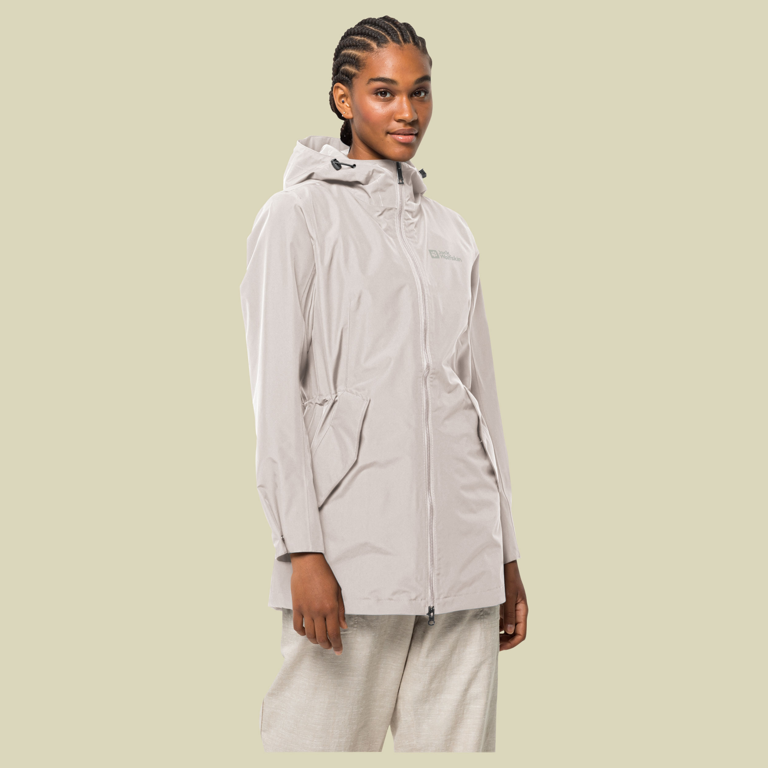 Dakar Parka Women L grau - sea shell