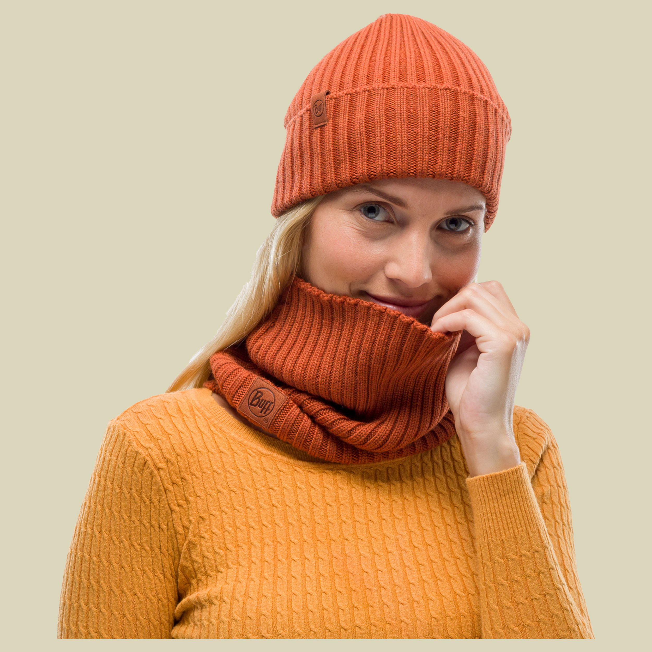 Knitted Neckwarmer NORVAL Größe one size Farbe rusty