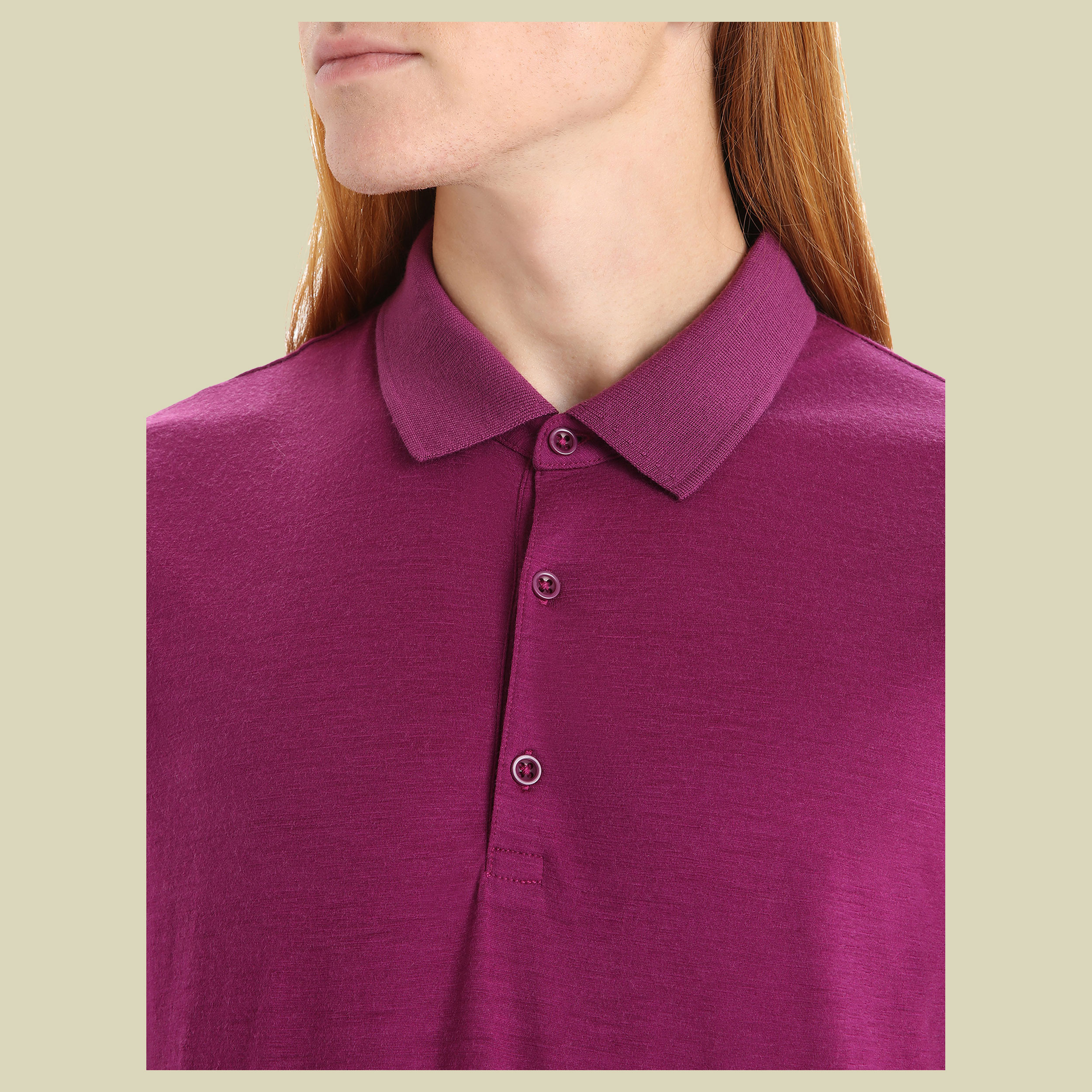 Tech Lite II SS Polo Men Größe S Farbe go berry