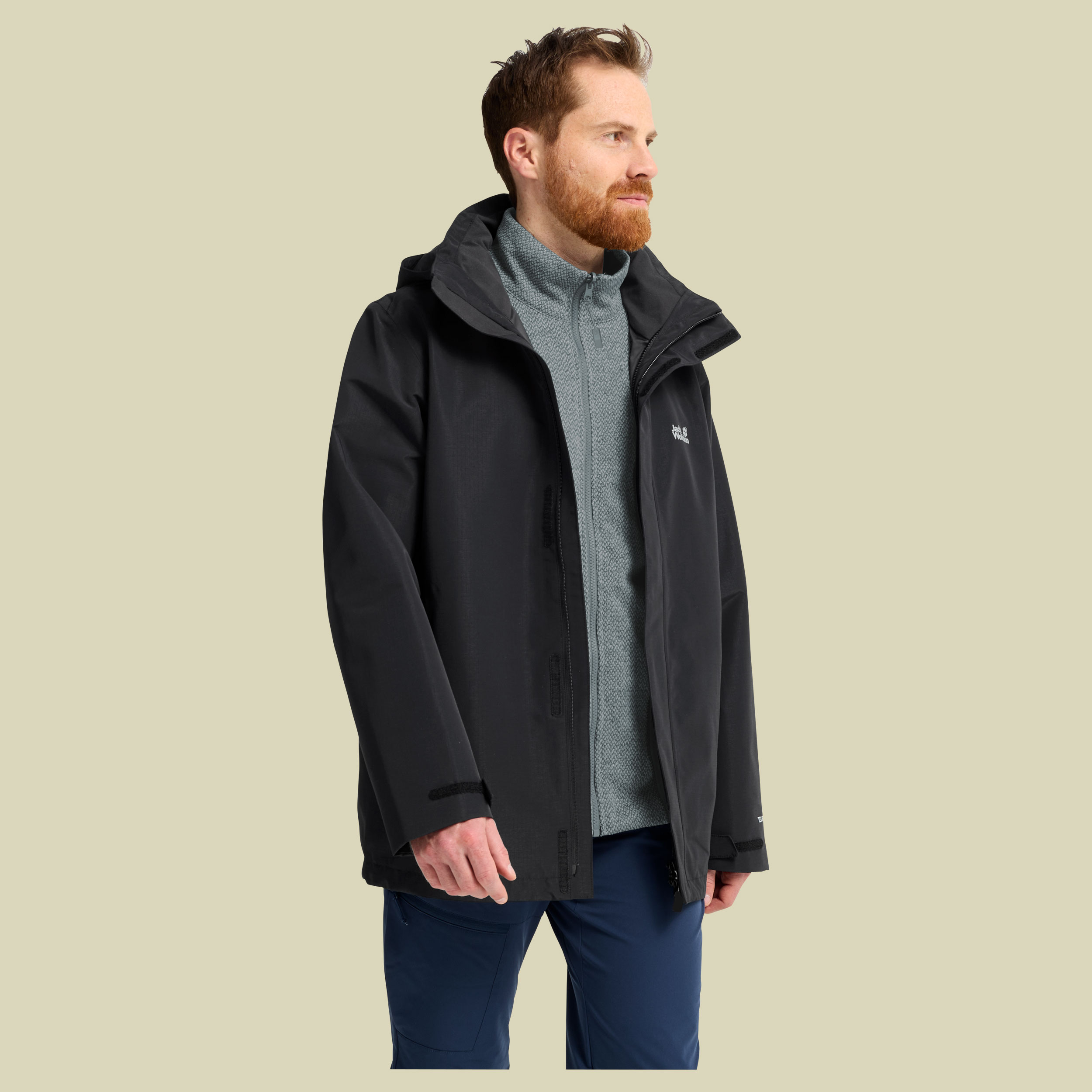 Pinetrail 3in1 Jacket Men XXXL schwarz - black