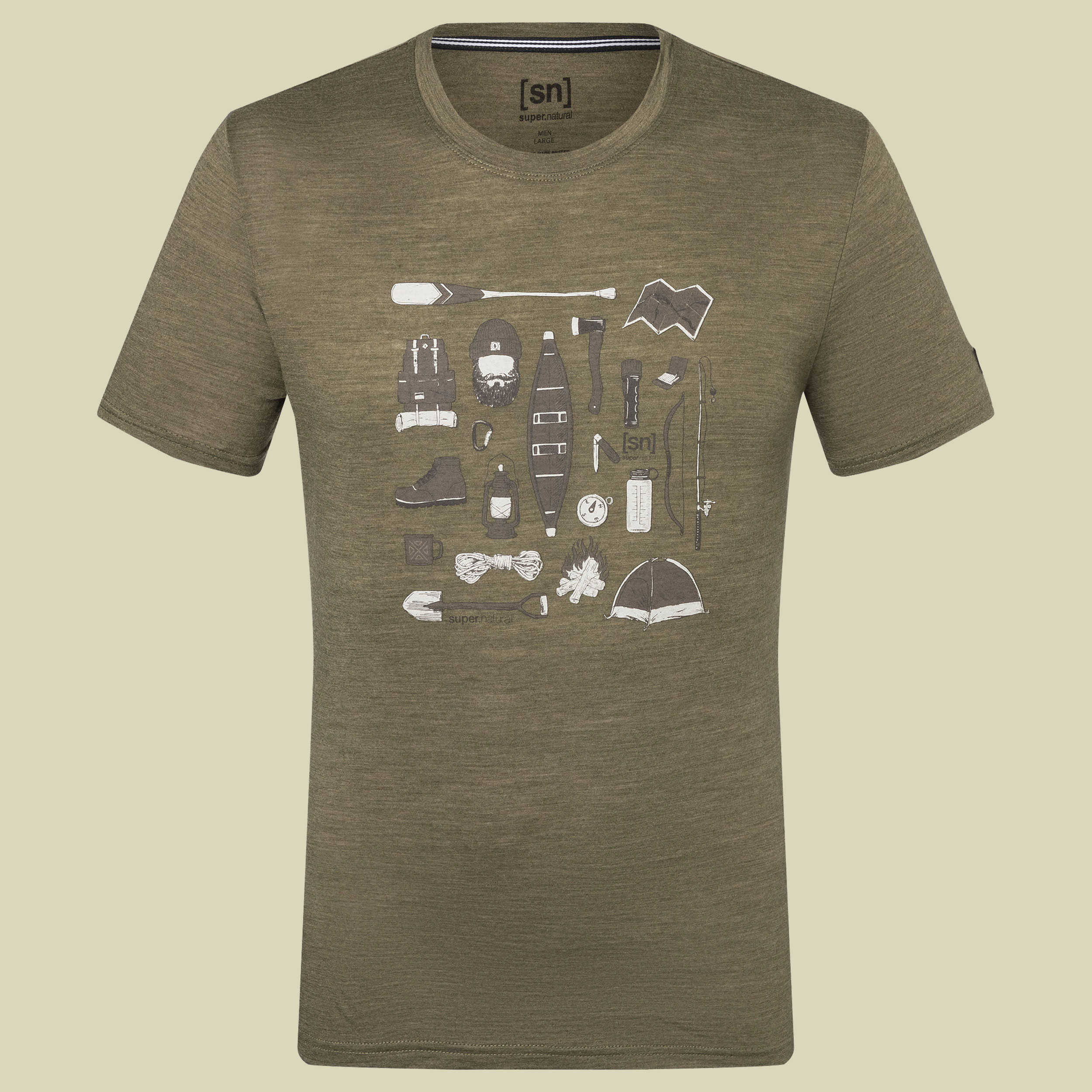 Camping Gear Tee Men Größe XL  Farbe olive night melange