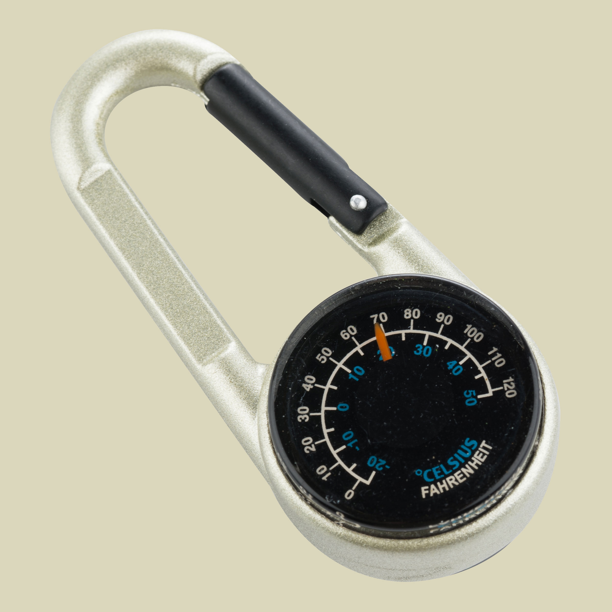 Karabiner Kompass mit Thermometer