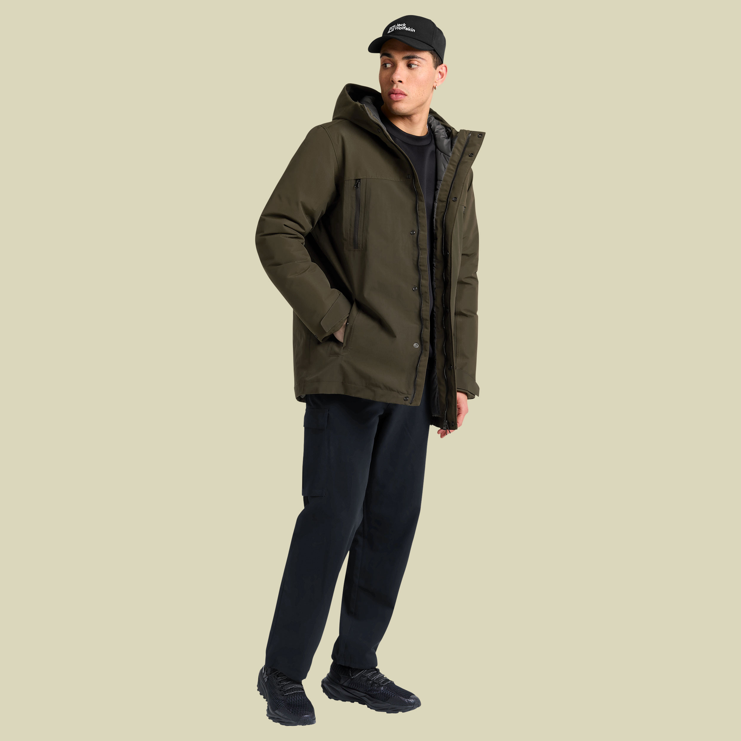 Glacier Shield Jacket Men XXL braun - obsidian moss