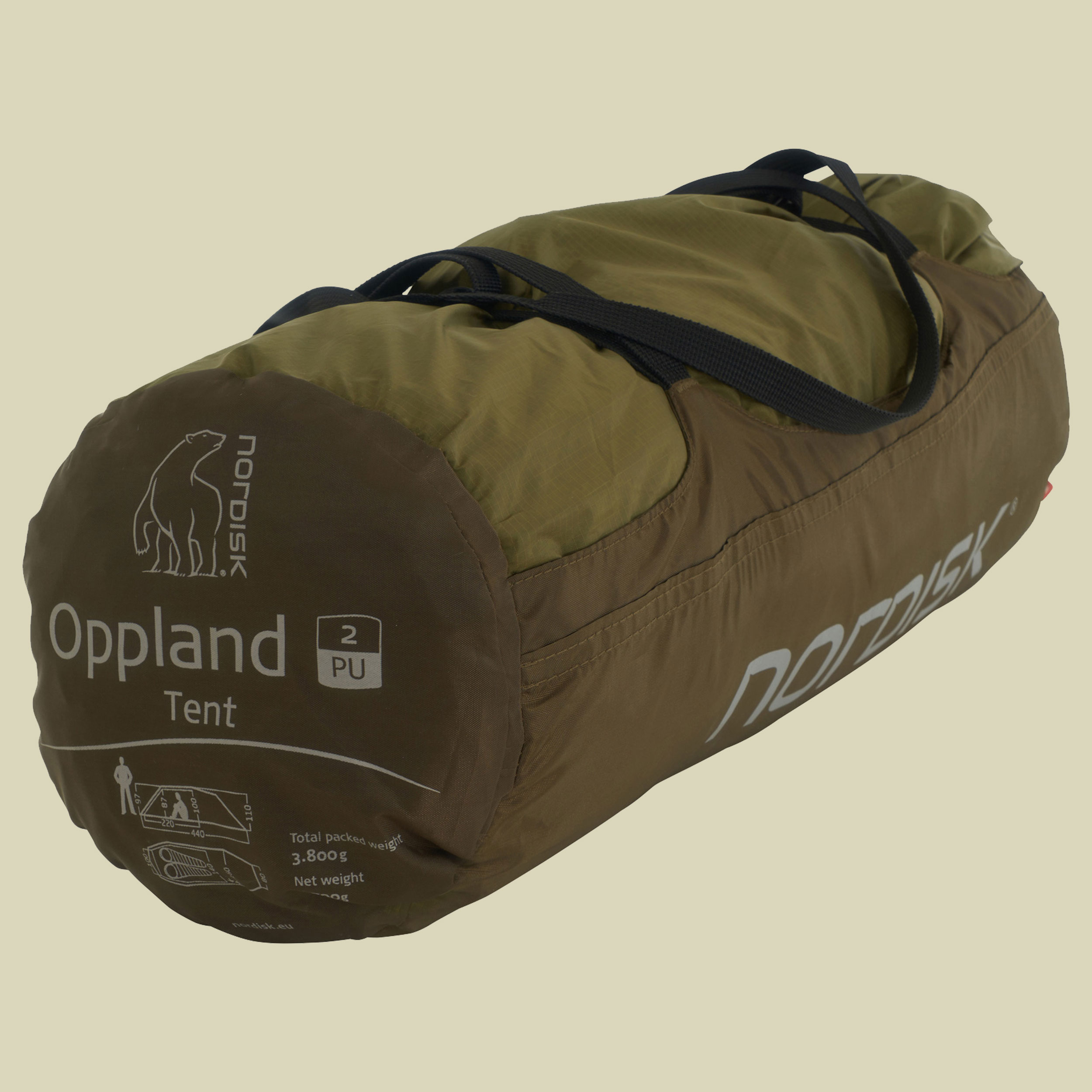 Oppland 2 (2.0) PU Tent  2-Personen Zelt Farbe dark olive