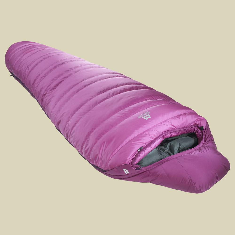 Glacier 750 Women's bis Körpergröße 175 cm Magenta, Reißverschluss Schlafsack rechts