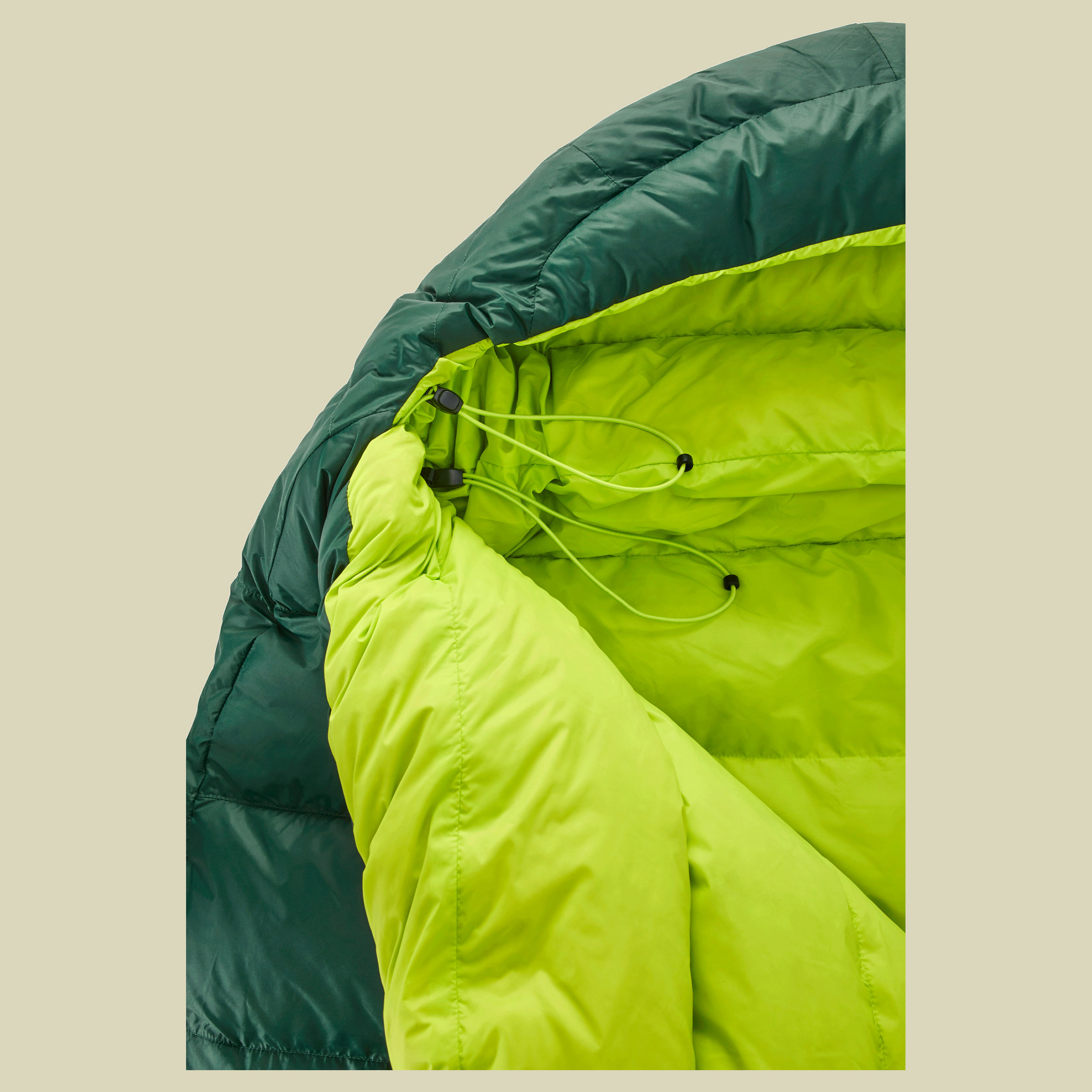 Tension Comfort 800 bis Körpergröße 175 cm (M) Farbe scarab-lime, Reißverschluss links