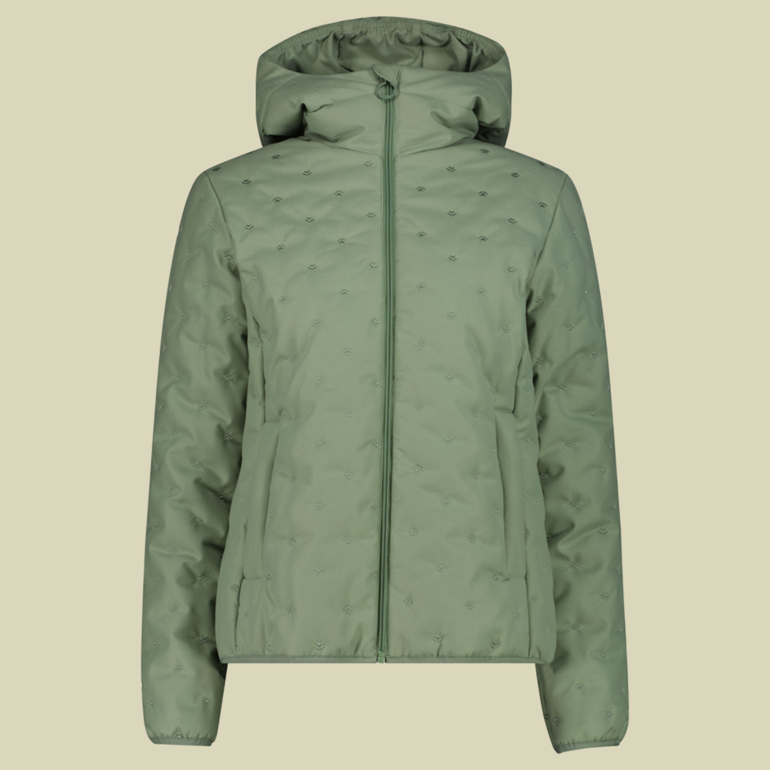 Jacket Fix Hood Melange Women 36K2386 38 grün - green tea melange