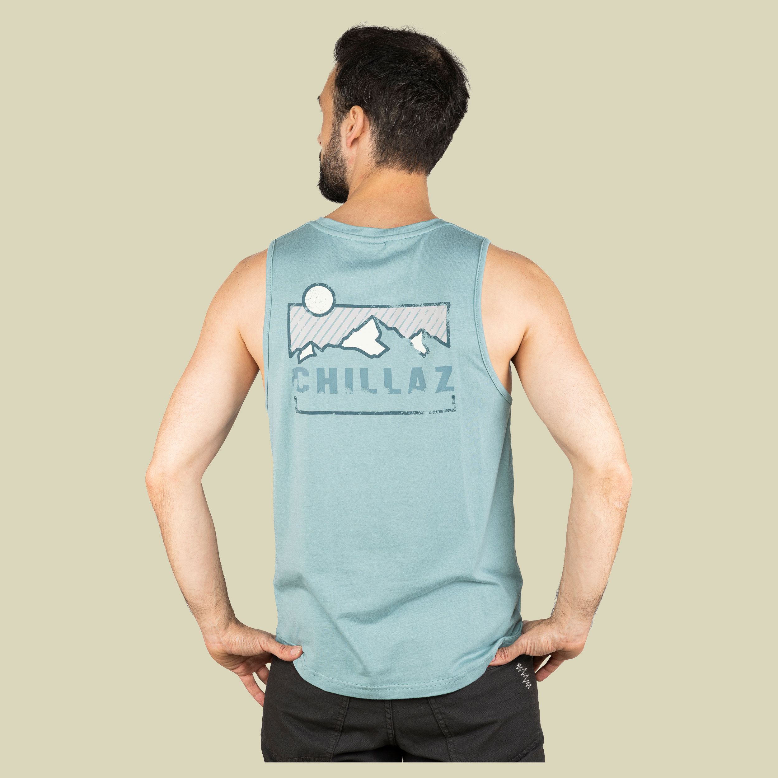 Vils Mountain Logo Top Men XL grün - Farbe arctic